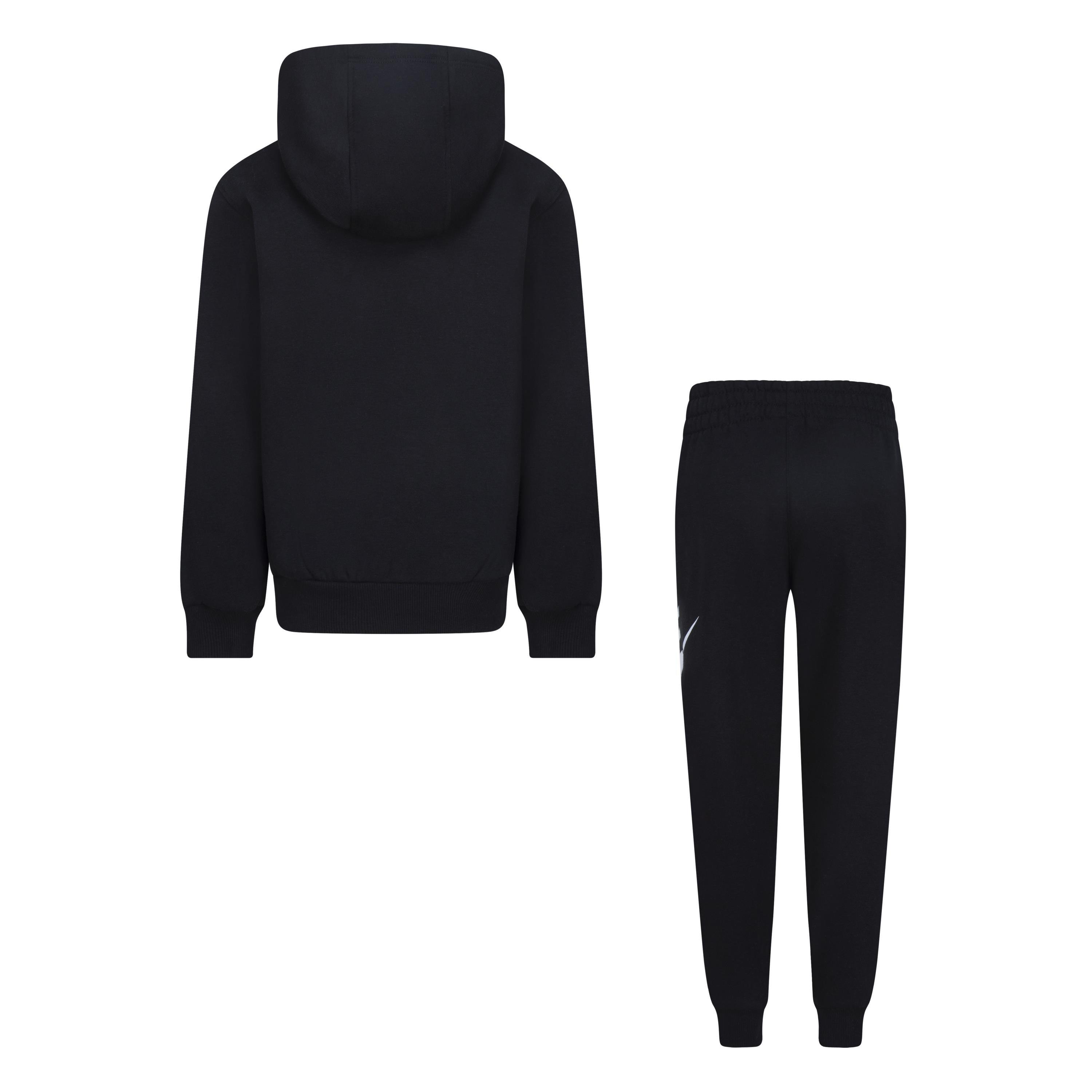 Nike Club HBR Pullover Jogger Little Boys' Black Set