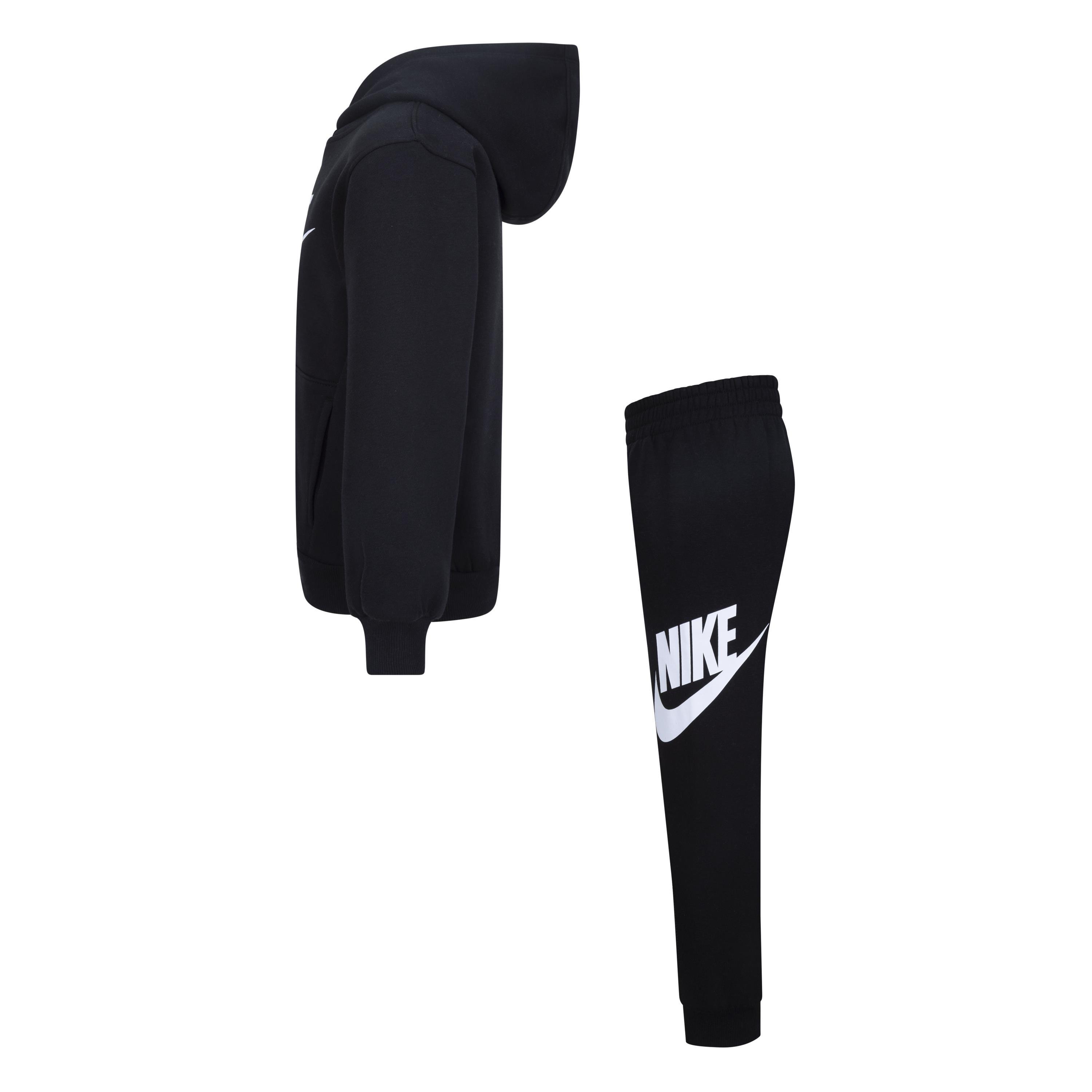 Nike Club HBR Pullover Jogger Little Boys' Black Set