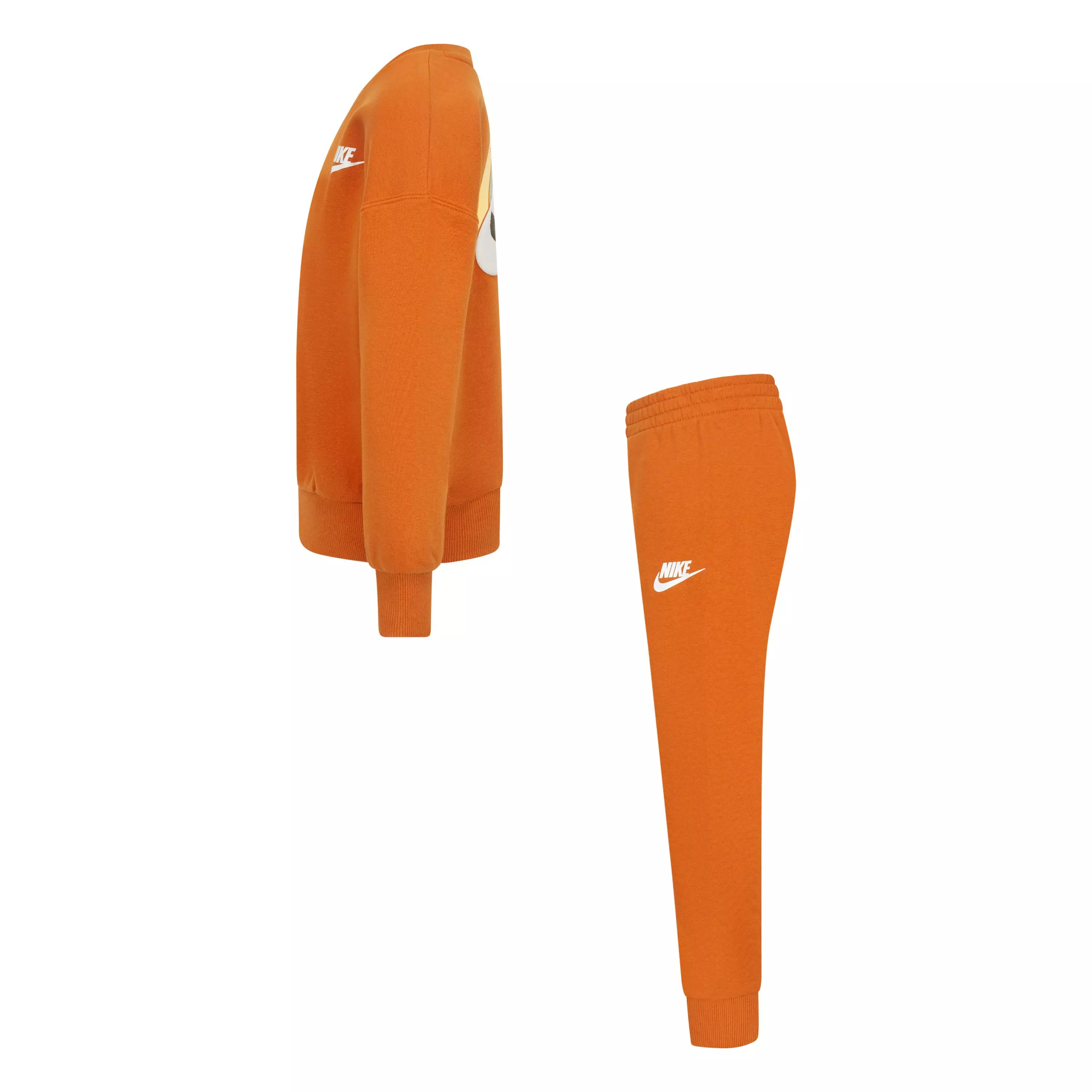 Nike Little Boys' Snow Day Fleece Crew Set - ORANGE