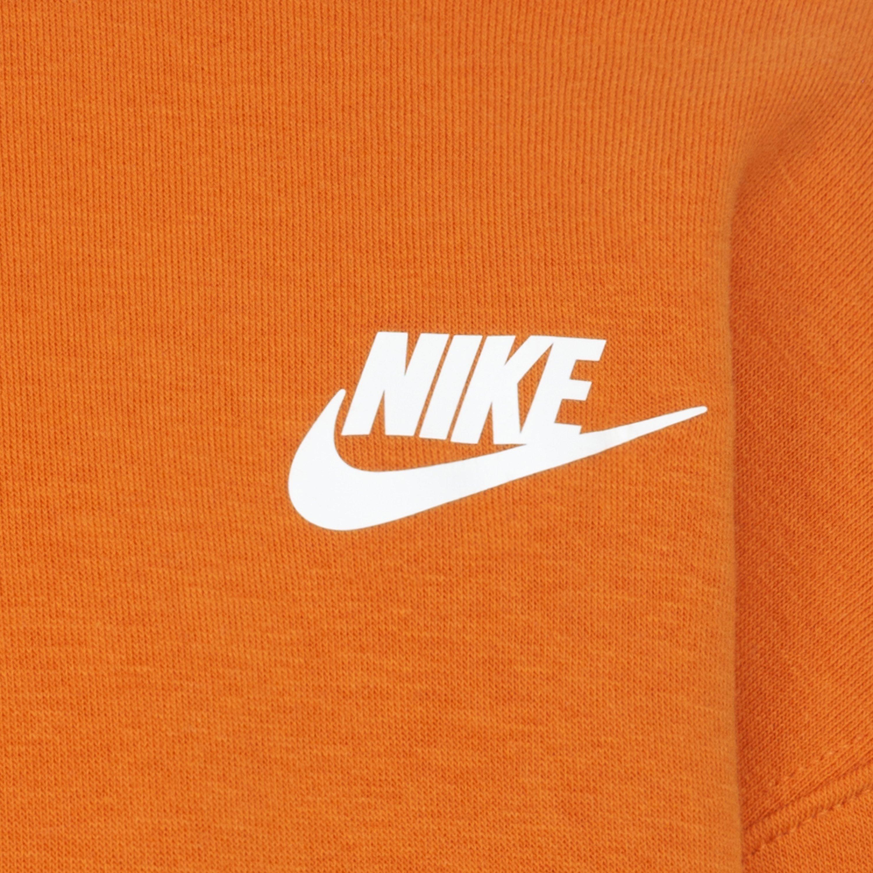 Nike Little Boys' Snow Day Fleece Crew Set - ORANGE Thumbnail View 5