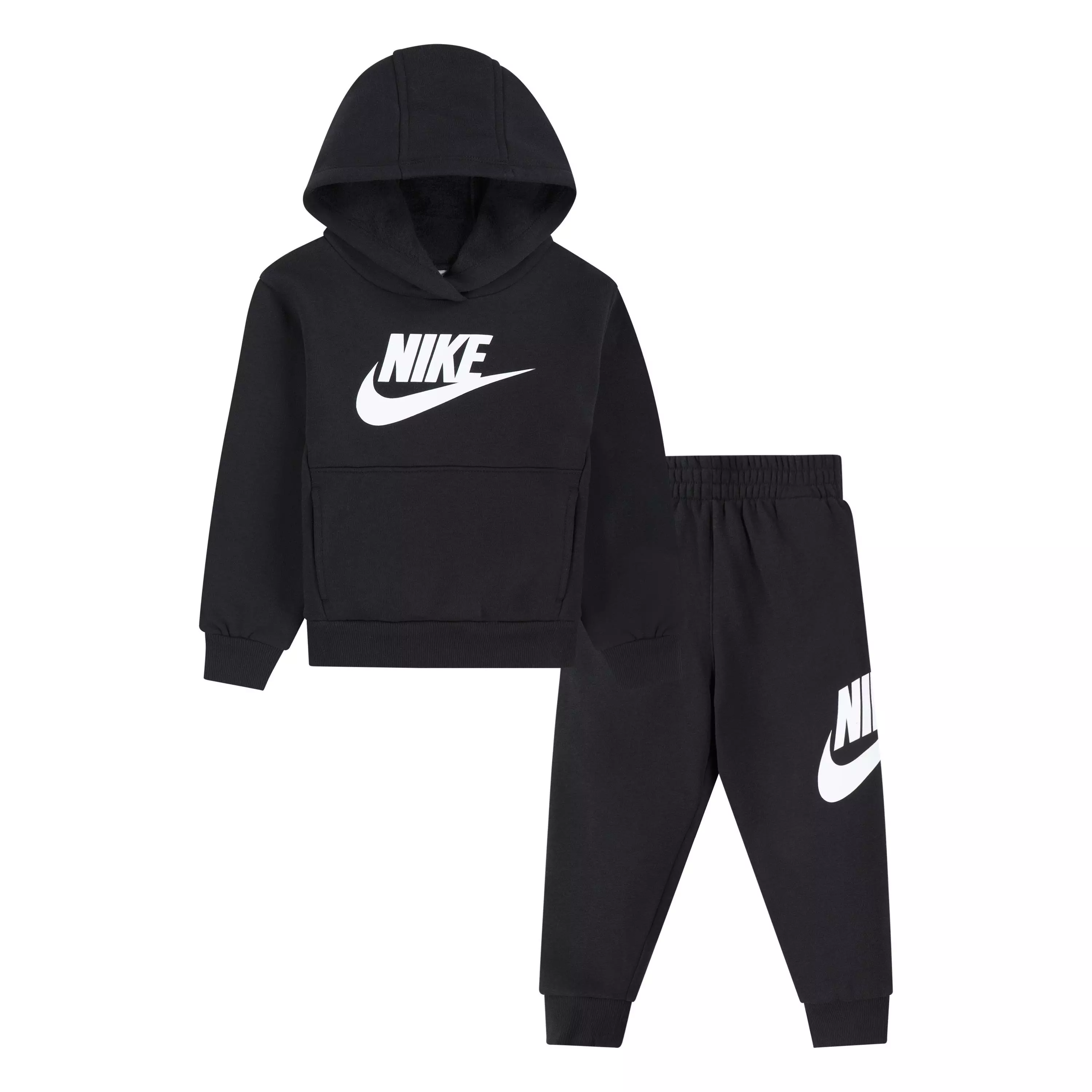 Nike Toddler Boys' Club HBR Pullover Jogger Set - Black