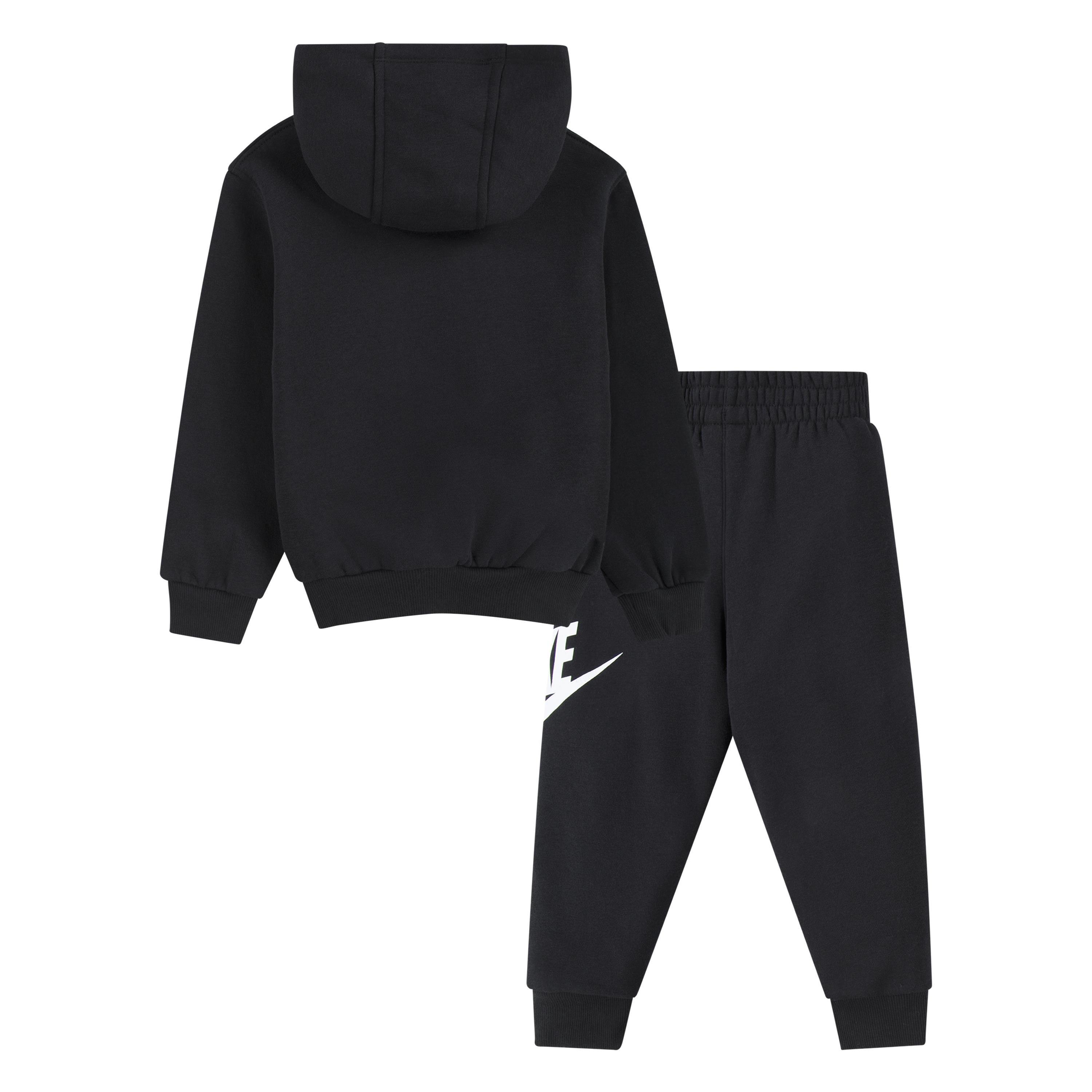 Nike Toddler Boys Club HBR Pullover Jogger Set Black | Hibbett