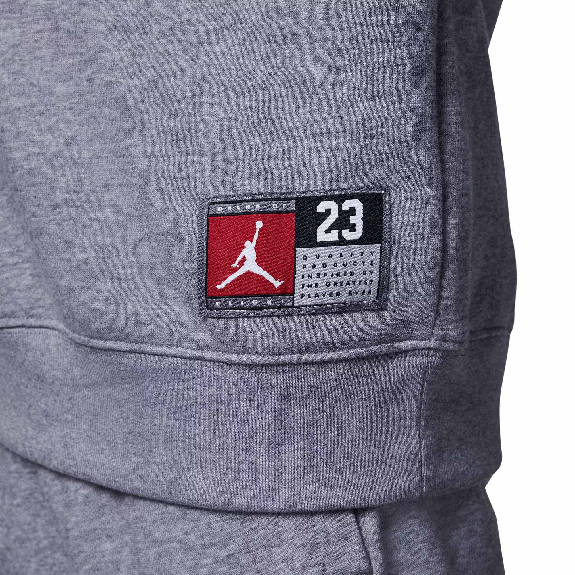 Jordan Big Boys' 23 HBR Fleece Pullover Hoodie-Grey - GREY