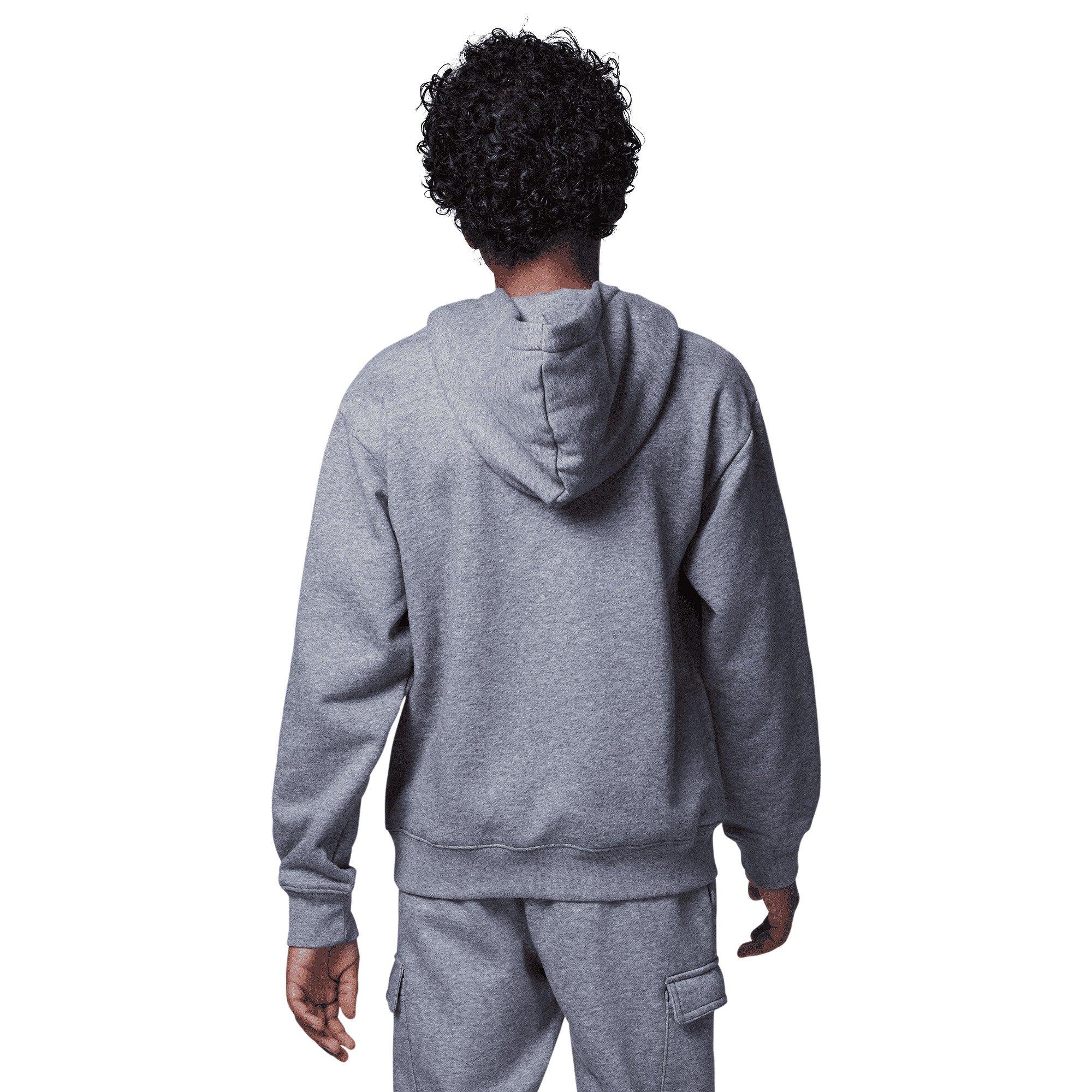 Jordan Big Boys' 23 HBR Fleece Pullover Hoodie-Grey - GREY Thumbnail View 2