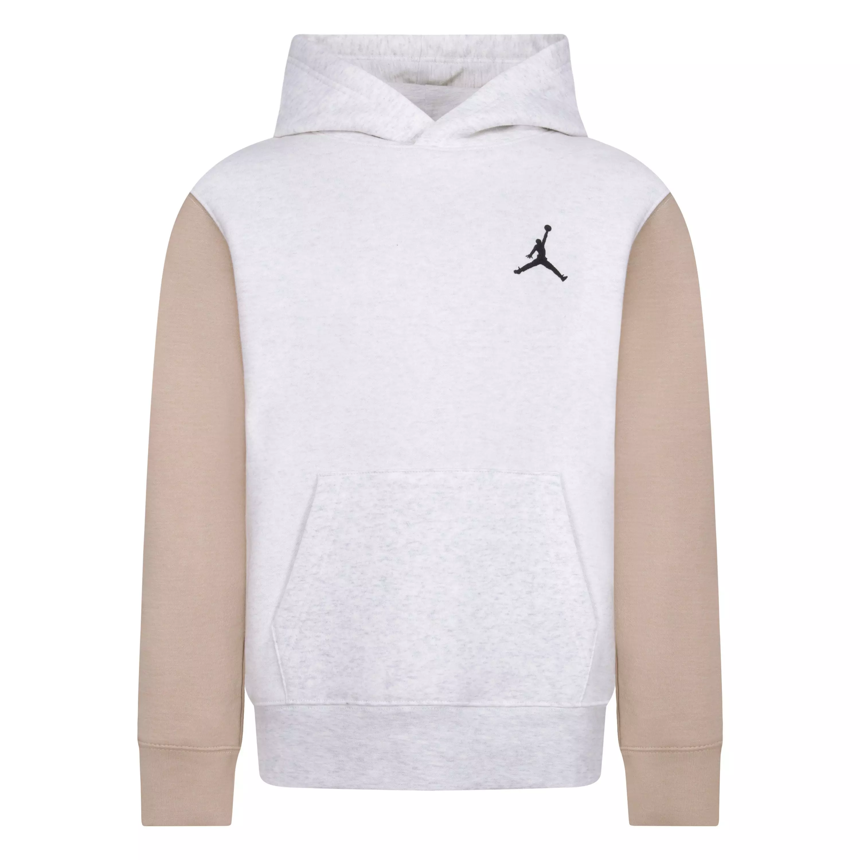 Jordan Big Boys' Essentials Colorblock Pullover Hoodie - TAN