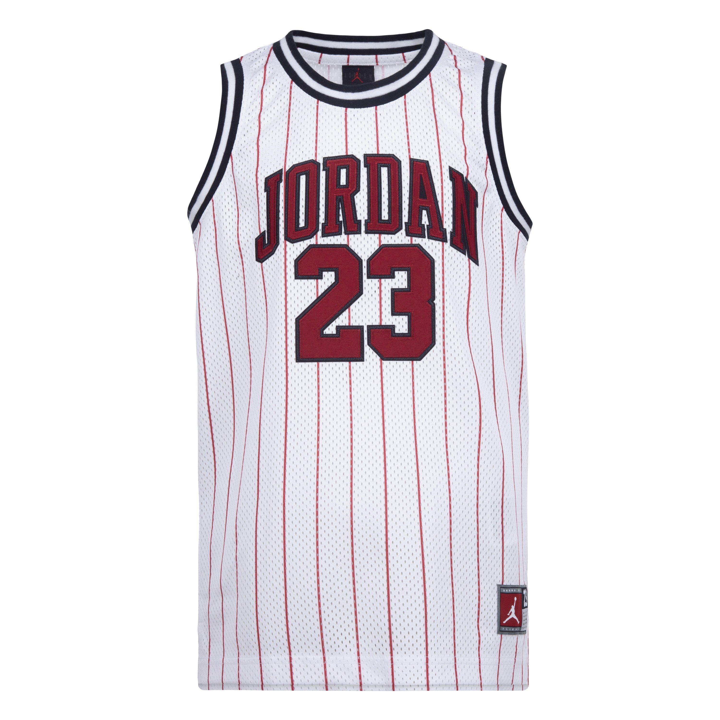 Jordan 23 Pinstripe Big Boys' White Jersey