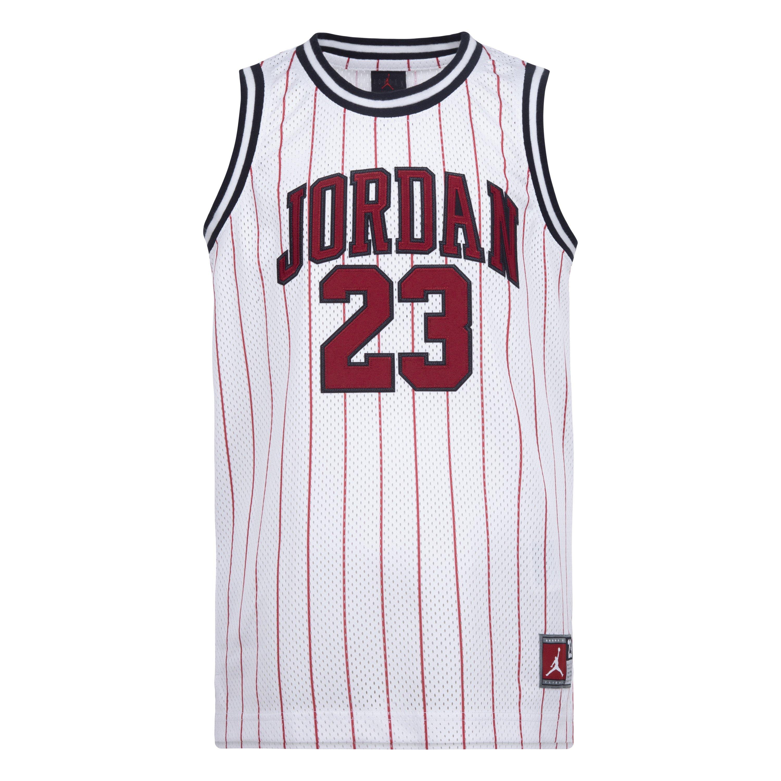 Jordan 23 Pinstripe Big Boys' White Jersey