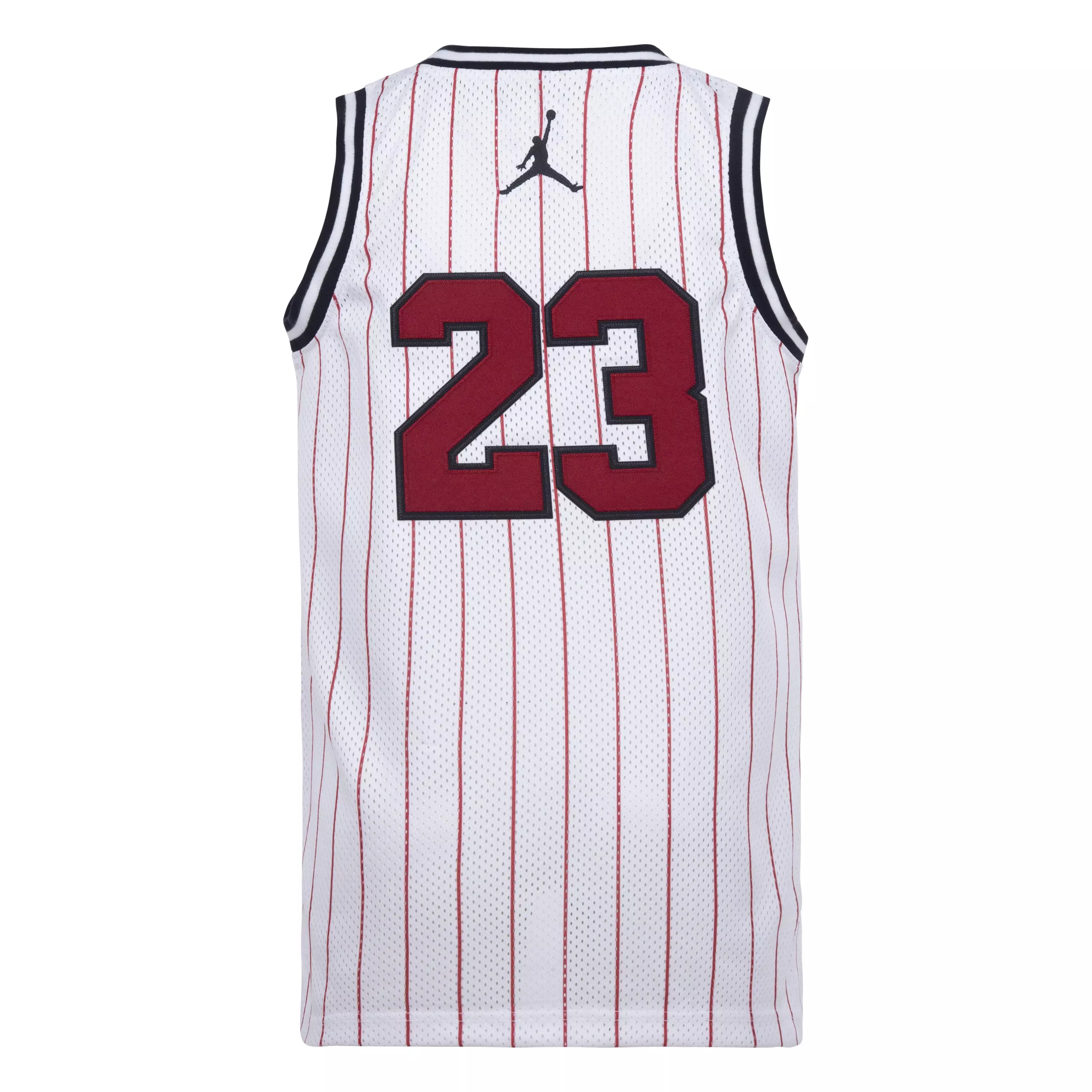 Jordan Big Boys' 23 Pinstripe Jersey-White - WHITE