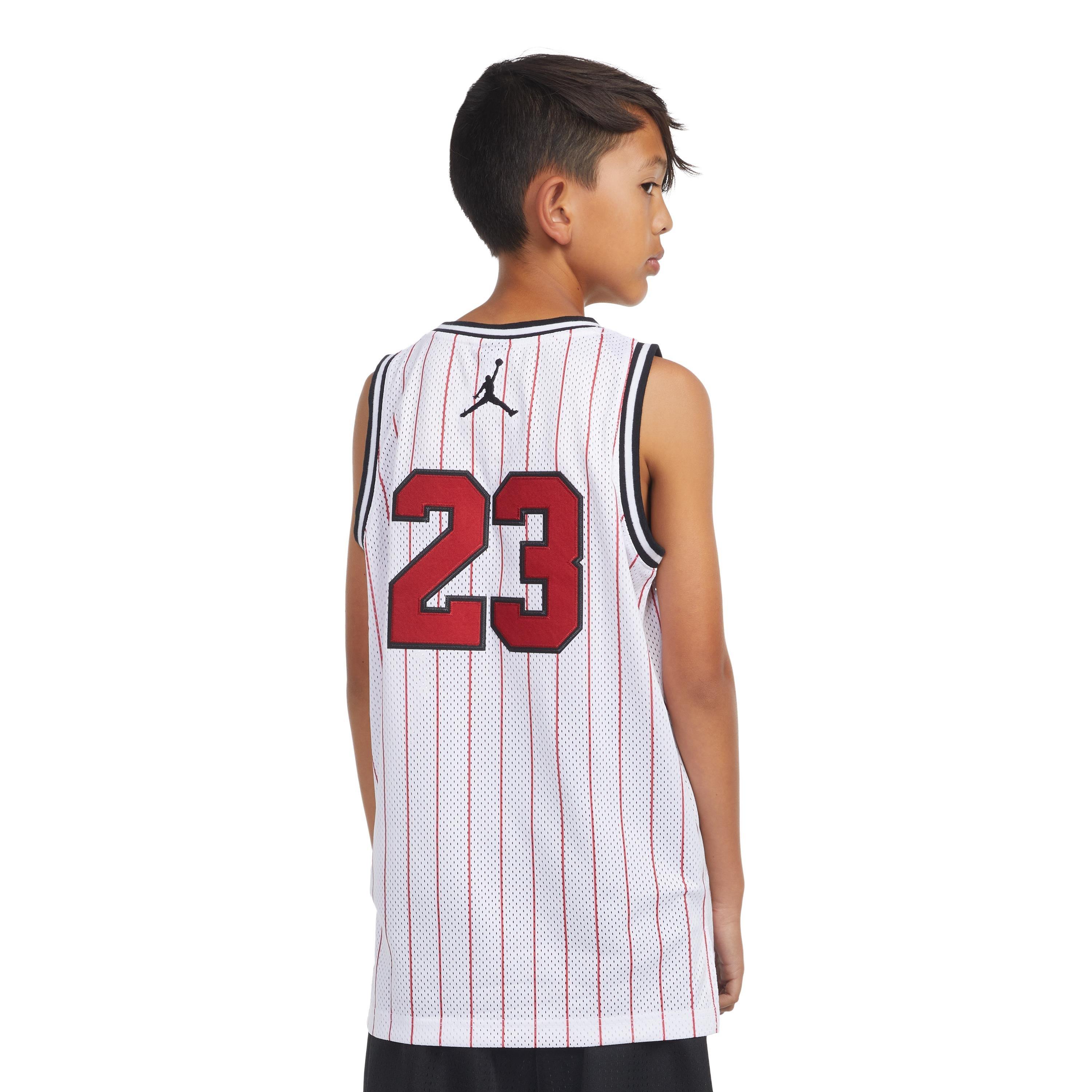 Jordan 23 Pinstripe Big Boys' White Jersey