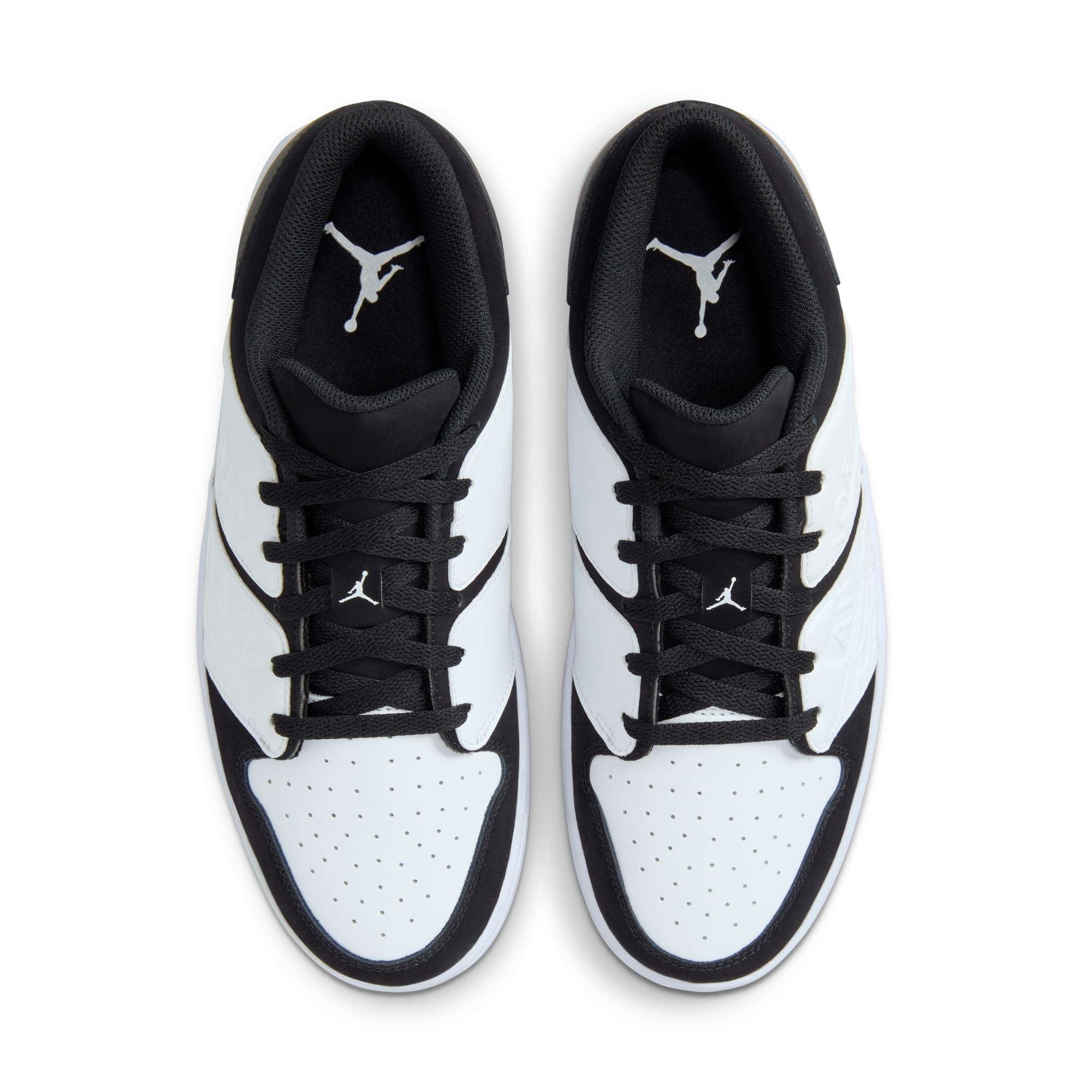 Jordan Nu Retro 1 Low "White/Black" Men's Shoe - WHITE/BLACK Thumbnail View 7
