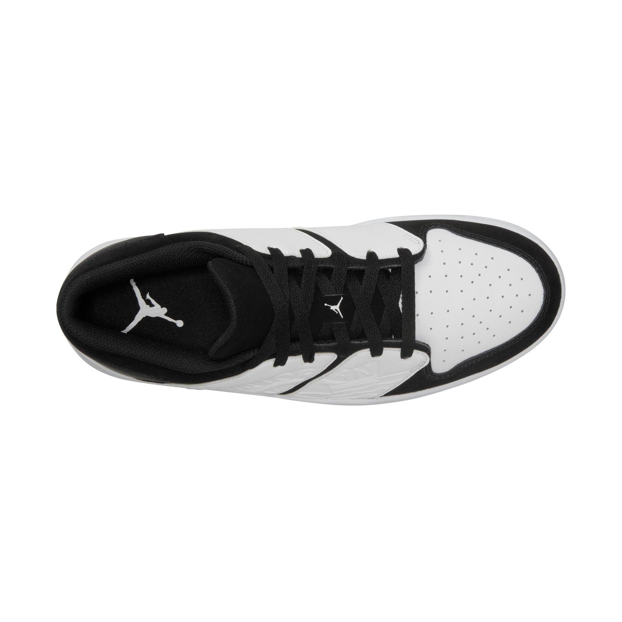 Jordan Nu Retro 1 Low "White/Black" Men's Shoe - WHITE/BLACK Thumbnail View 8