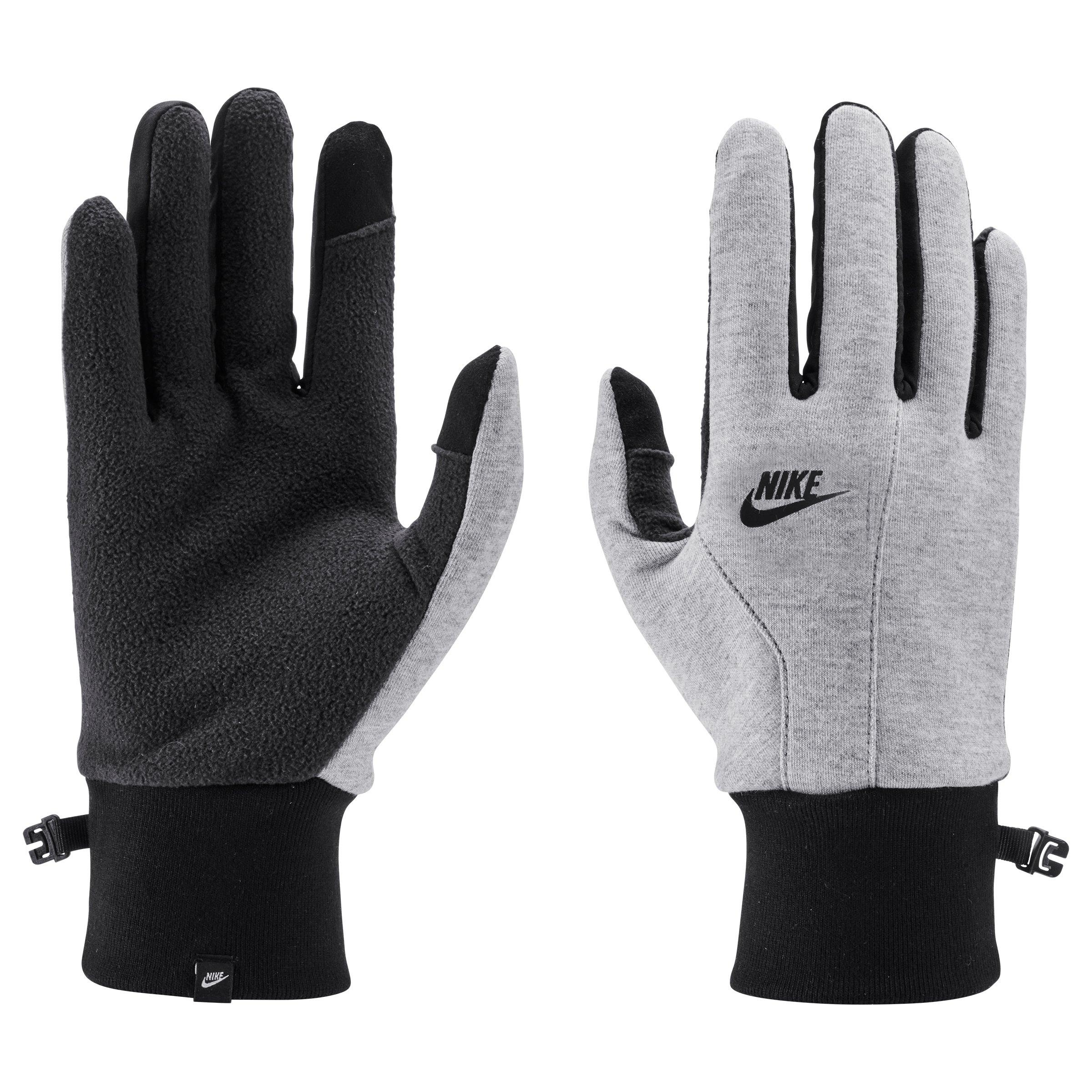 Nike Men's Tech Fleece Gloves-Grey - GREY Thumbnail View 1