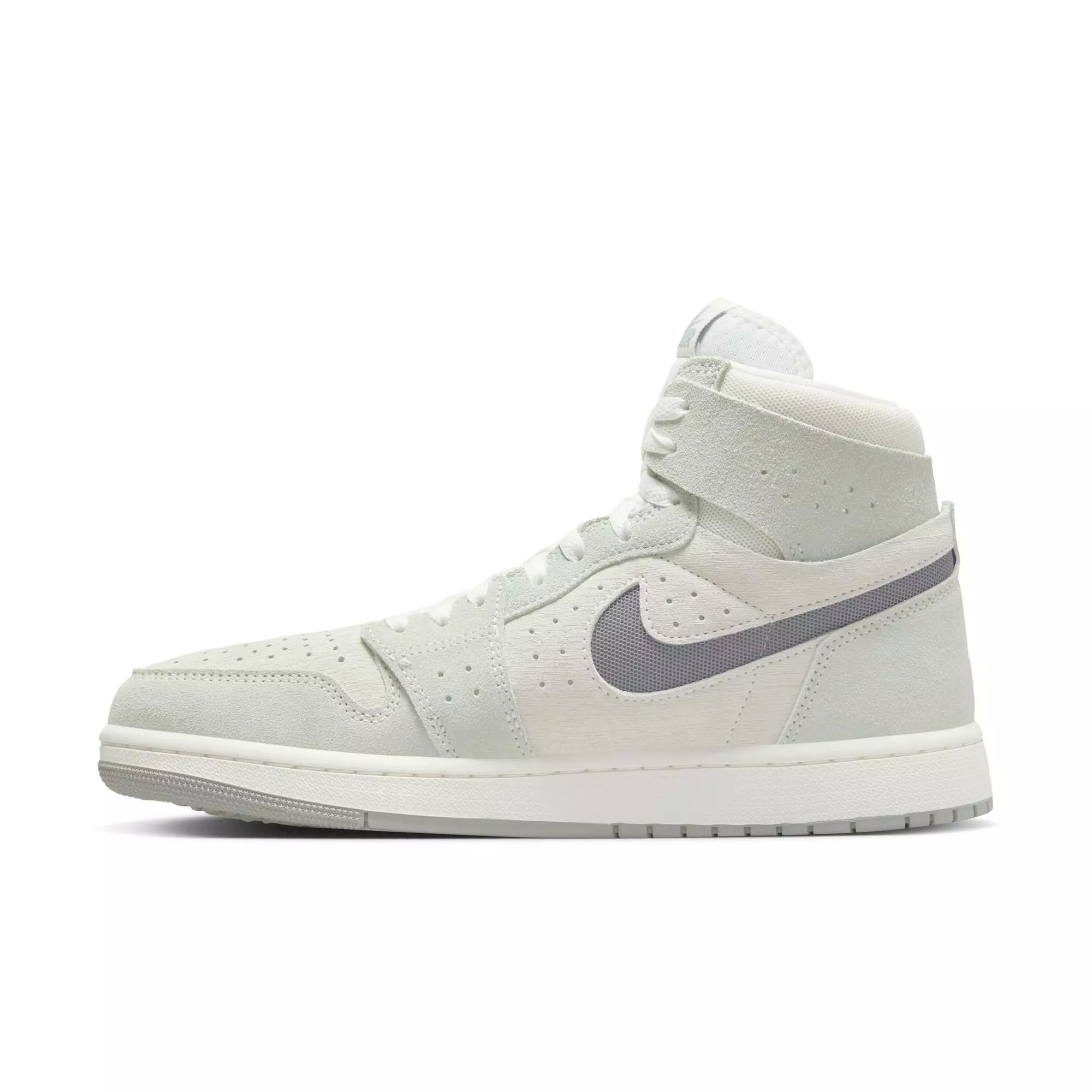 Jordan 1 Zoom CMFT 2 "Summit White/Particle Grey/Light Silver" Men's Shoe - WHITE/GREY
