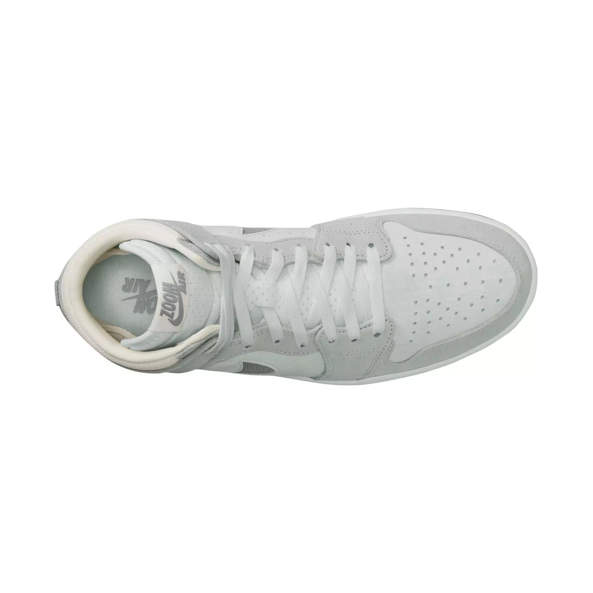 Jordan 1 Zoom CMFT 2 "Summit White/Particle Grey/Light Silver" Men's Shoe - WHITE/GREY