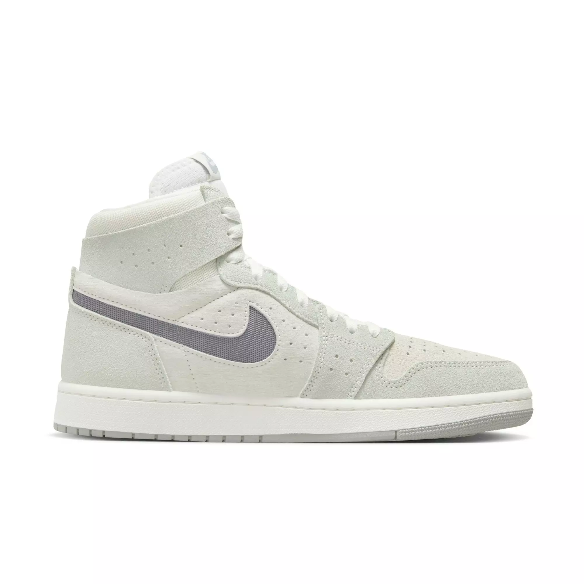 Jordan 1 Zoom CMFT 2 "Summit White/Particle Grey/Light Silver" Men's Shoe - WHITE/GREY