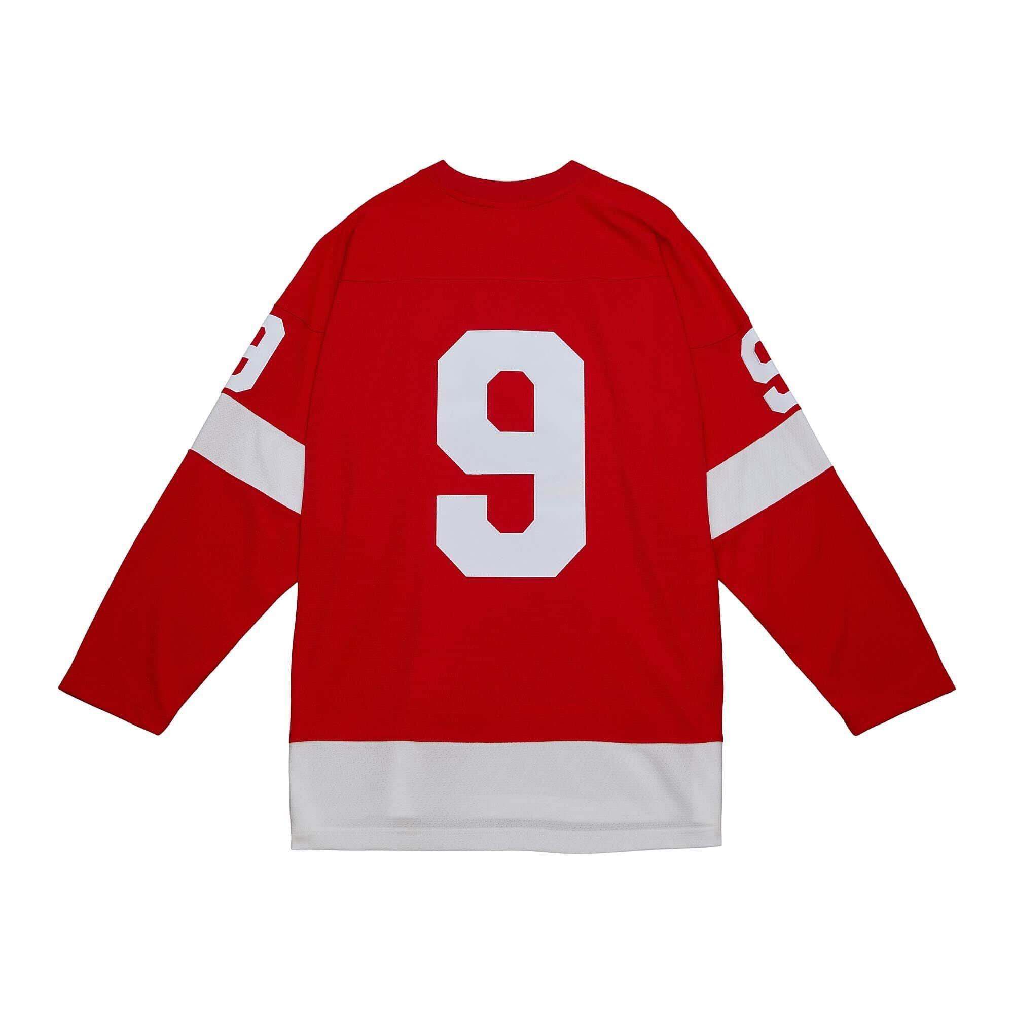Mitchell & Ness Men's Gordie Howe Detroit Red Wings '61 Hockey Jersey - RED/WHITE Thumbnail View 2