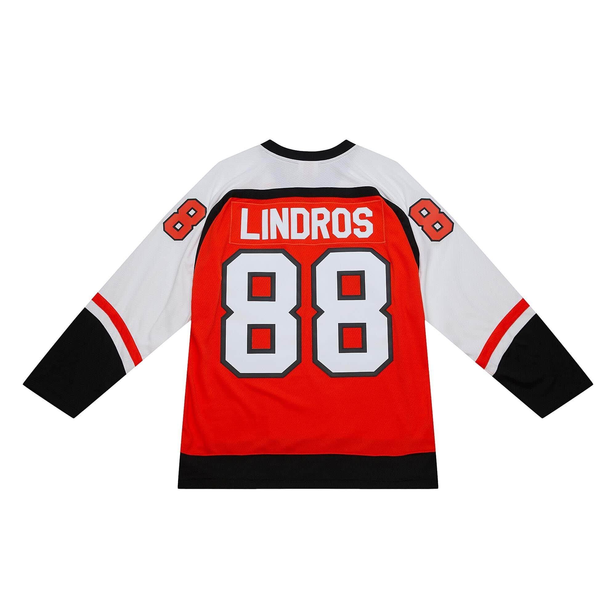 Mitchell & Ness Eric Lindros Philadelphia Flyers '97 Hockey Jersey - ORANGE/BLACK Thumbnail View 2