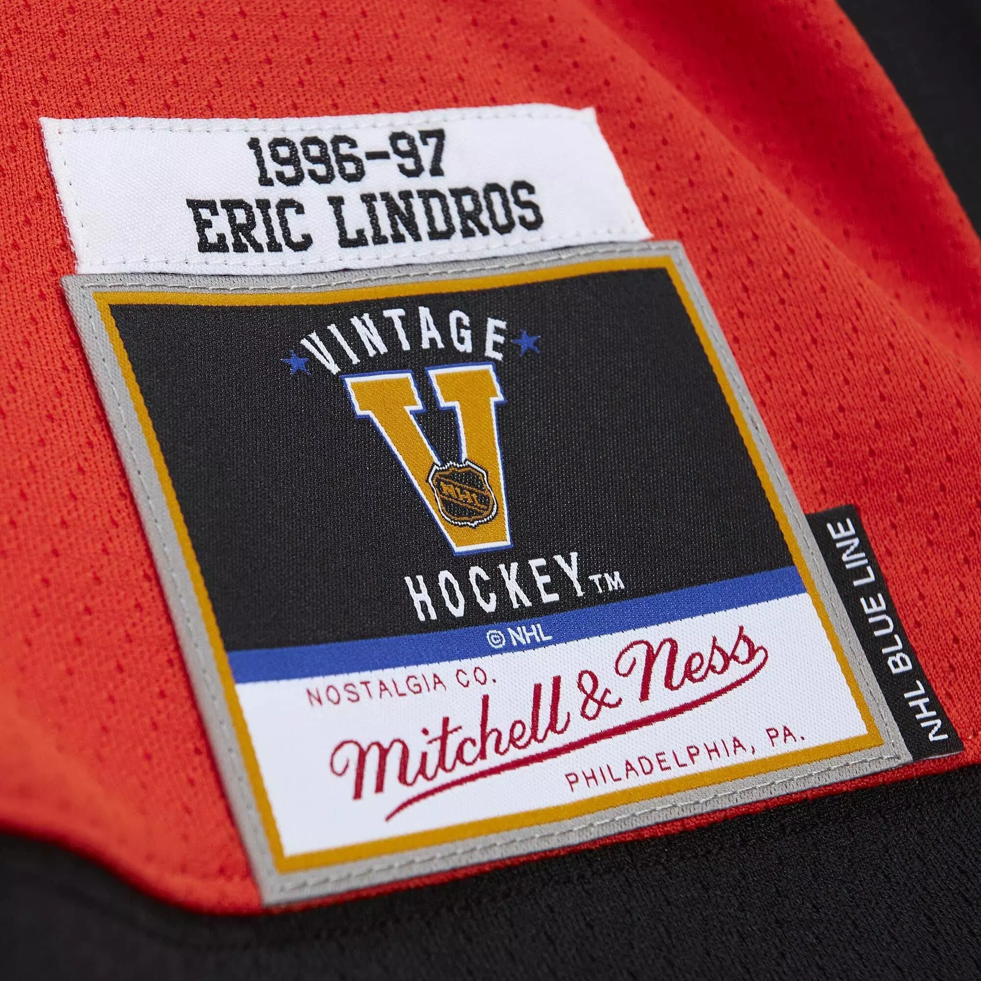 Mitchell & Ness Eric Lindros Philadelphia Flyers '97 Hockey Jersey - ORANGE/BLACK