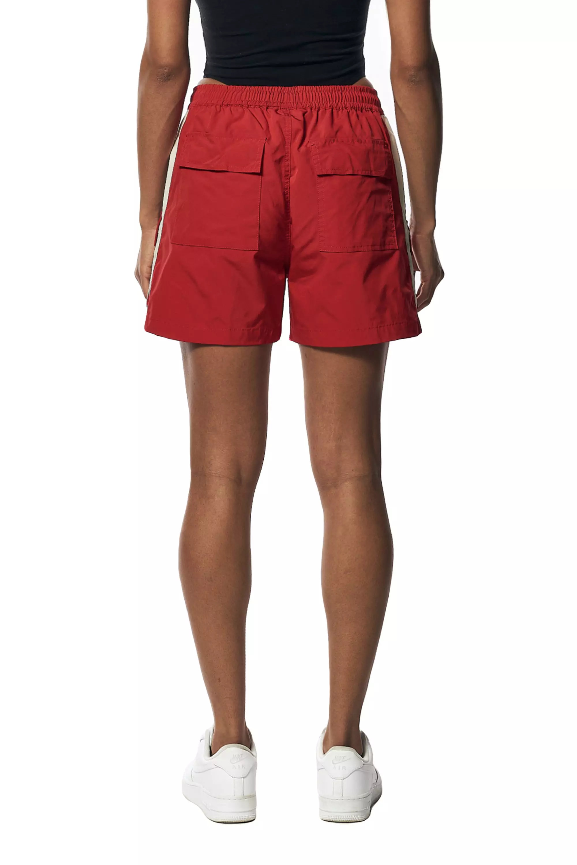 Smoke Rise Women's Cargo Slouch Shorts - Red