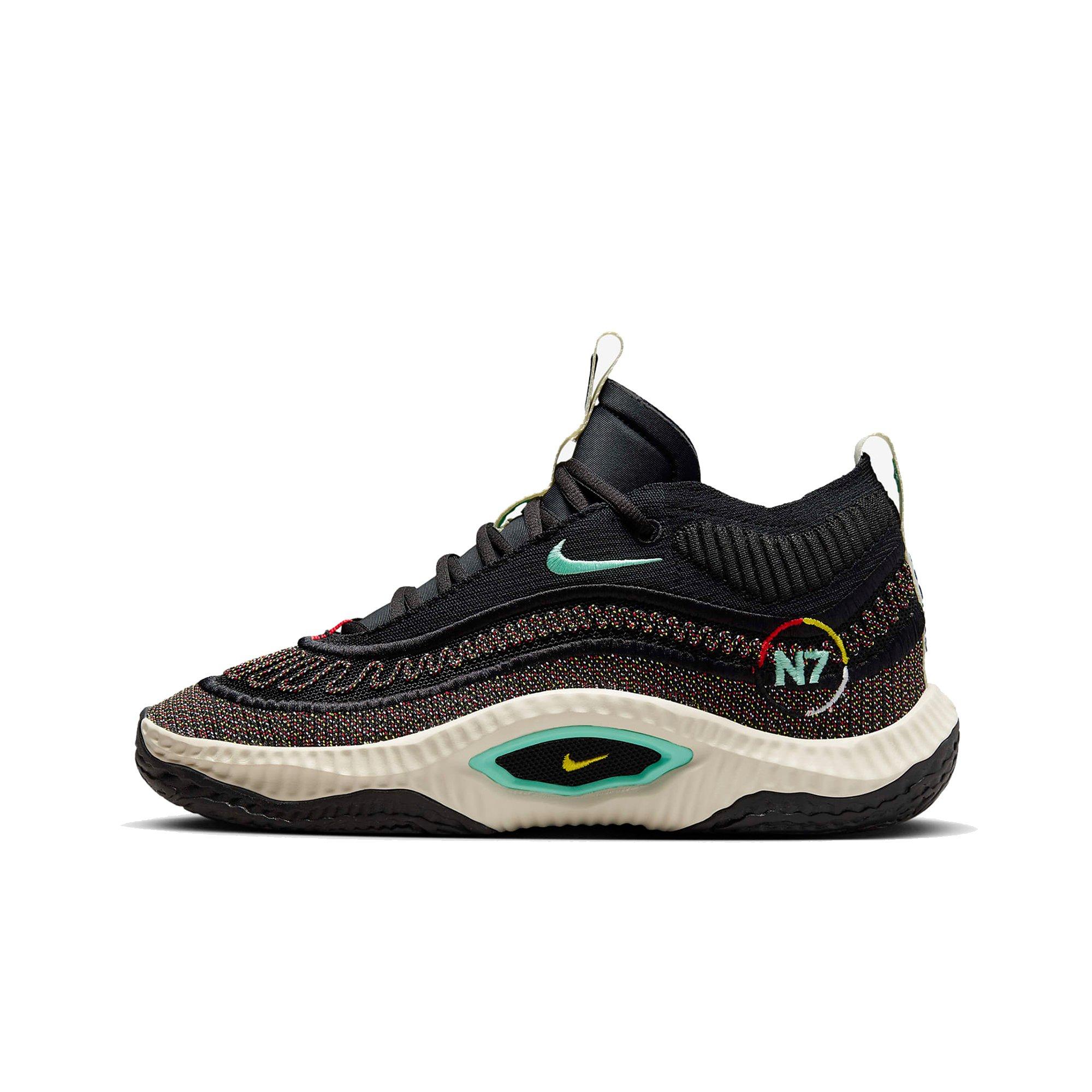 Nike N7 Cosmic Unity 3 "Black/Tour Yellow/Coconut Milk" Men's Basketball Shoe - BLACK/TOUR YELLOW/COCONUT MILK Thumbnail View 6