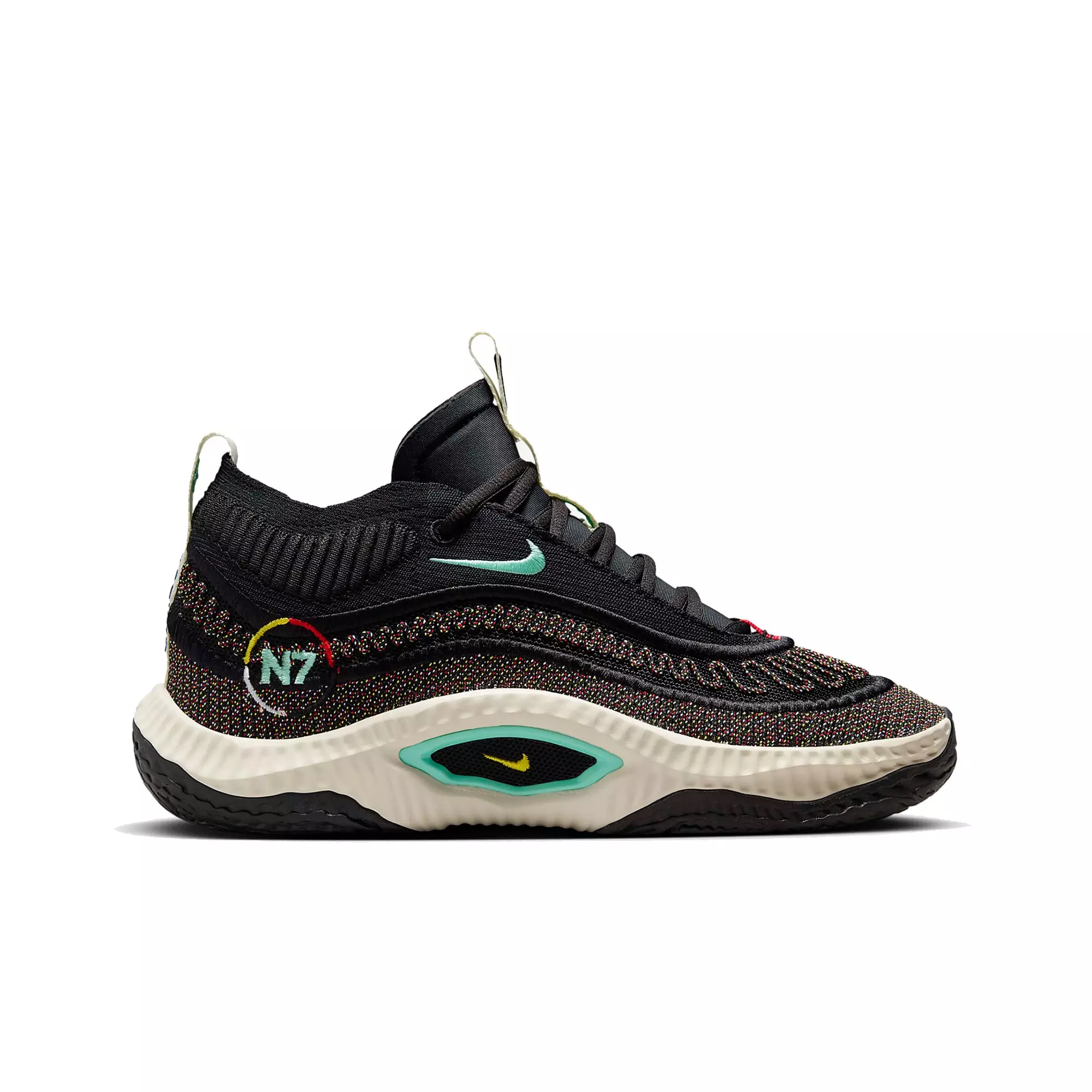 Nike N7 Cosmic Unity 3 "Black/Tour Yellow/Coconut Milk" Men's Basketball Shoe - BLACK/TOUR YELLOW/COCONUT MILK