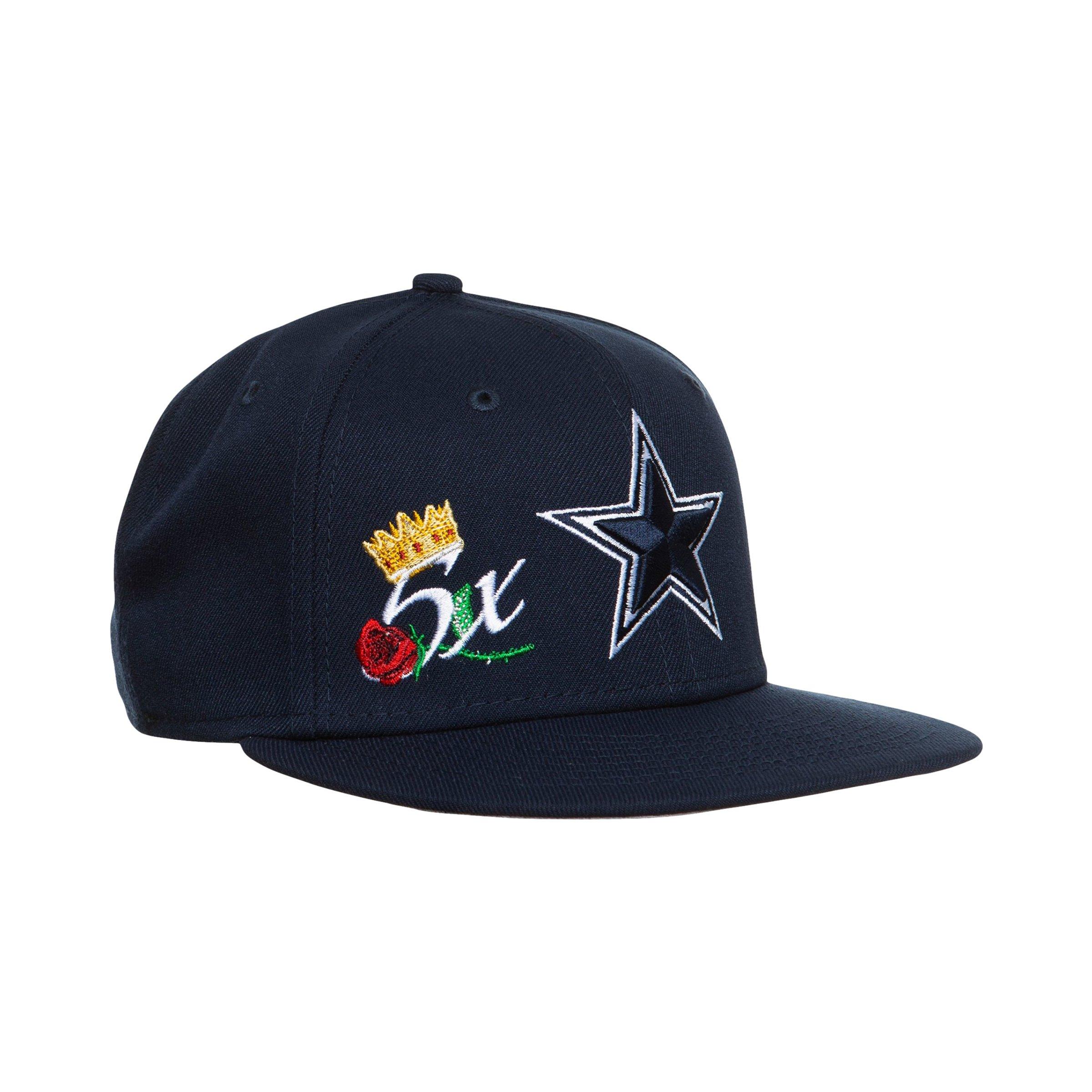 DALLAS COWBOYS NFL NEW ERA 59FIFTY EXCLUSIVE 5 TIME SUPERBOWL CHAMP FITTED  HAT |