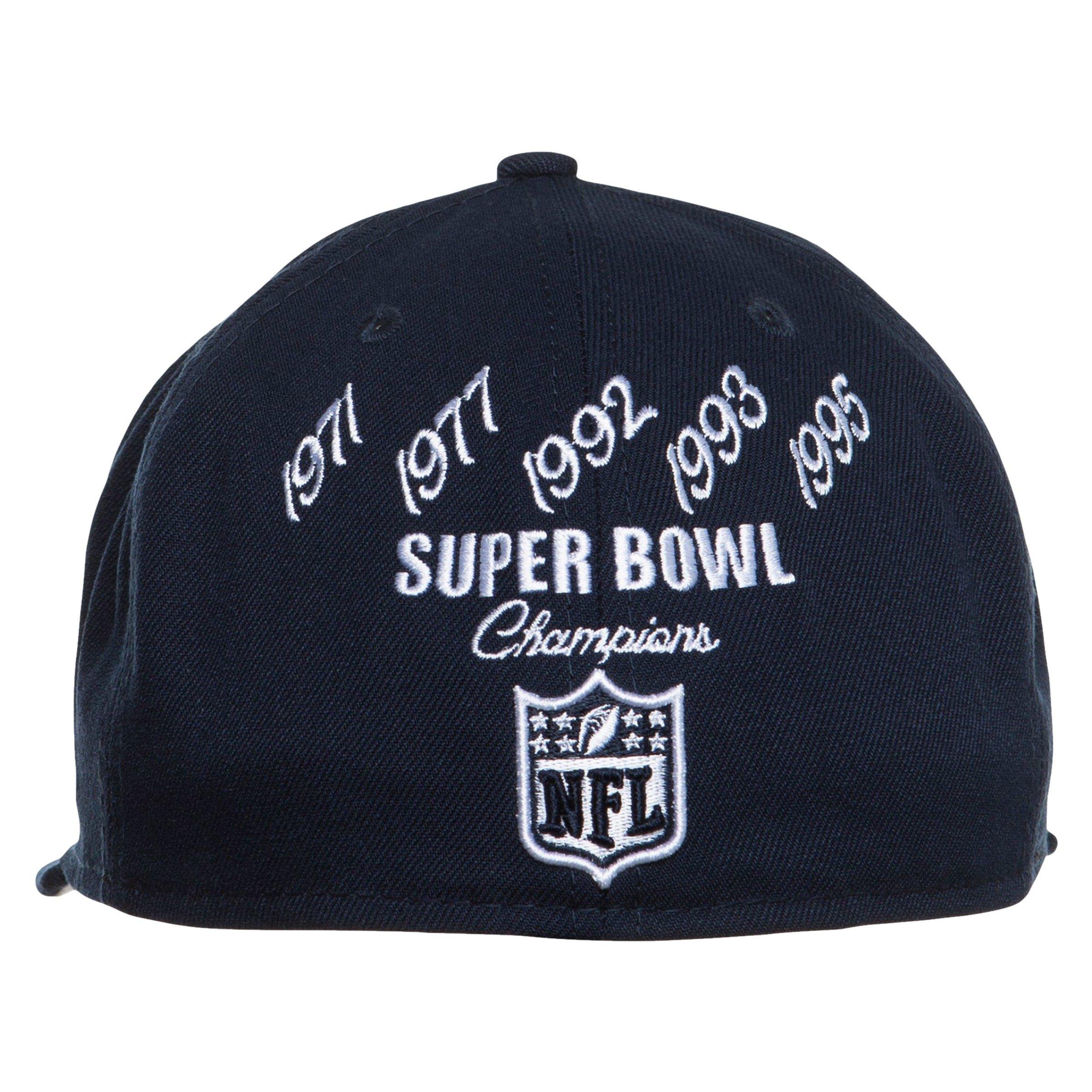New Era Dallas Cowboys 59FIFTY 5x Super Bowl Champions Fitted Hat - NAVY Thumbnail View 3