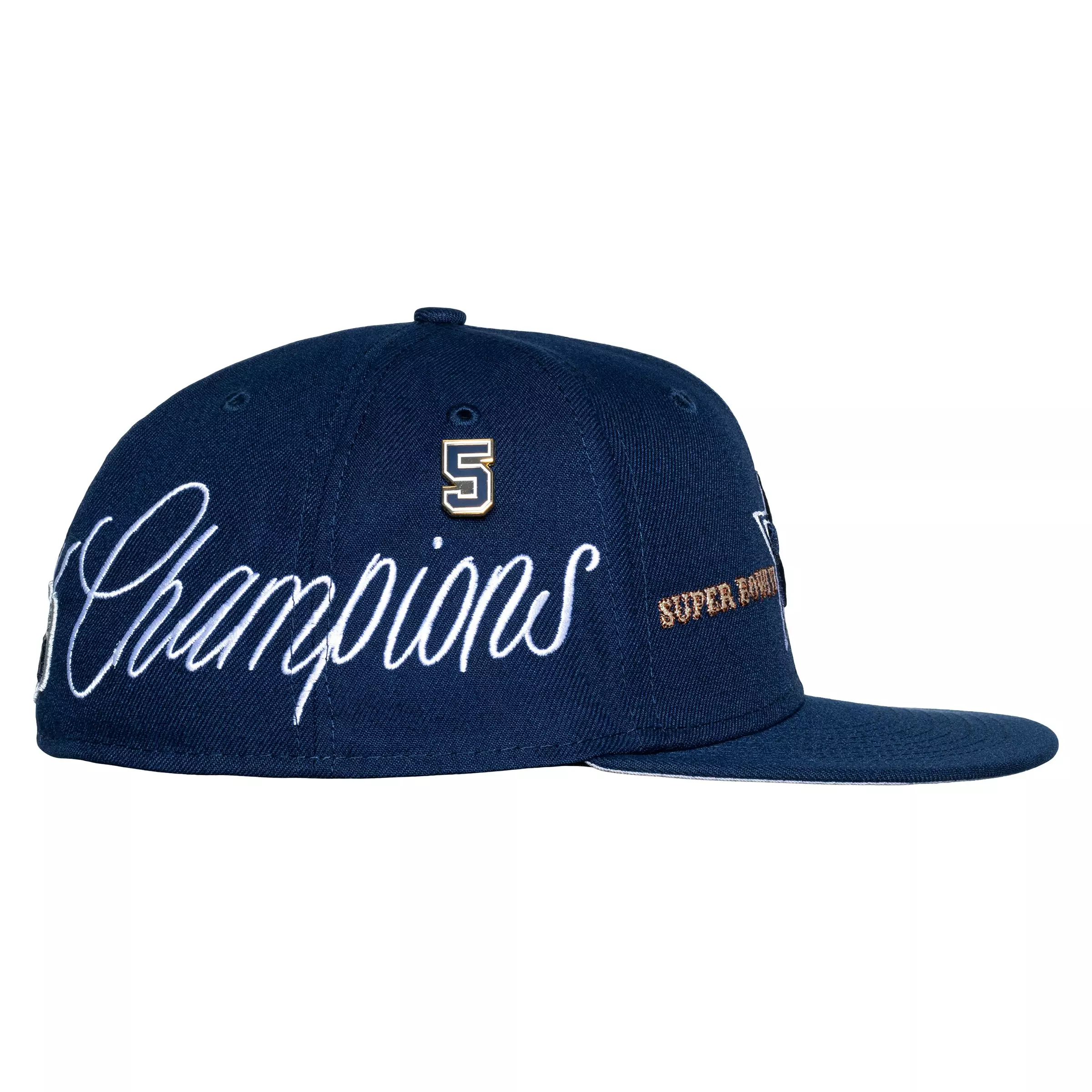 New Era Dallas Cowboys 59FIFTY Super Bowl History Champs Fitted Hat - NAVY
