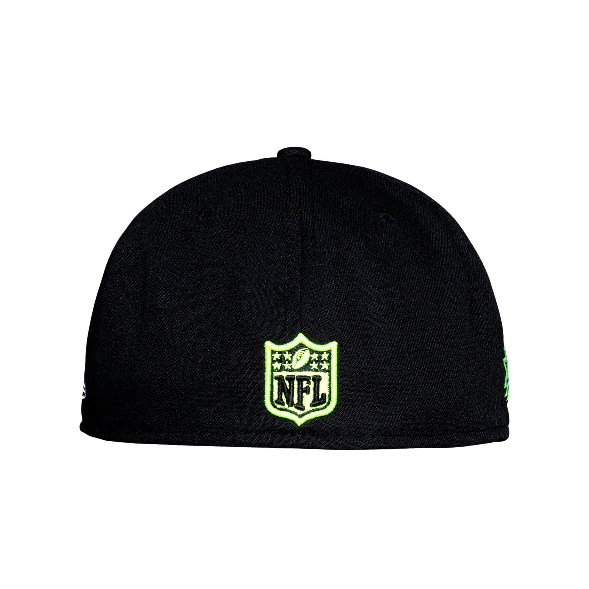 New Era Dallas Cowboys 59FIFTY Summer Pop Super Bowl Patch Fitted Hat - BLACK/YELLOW Thumbnail View 3