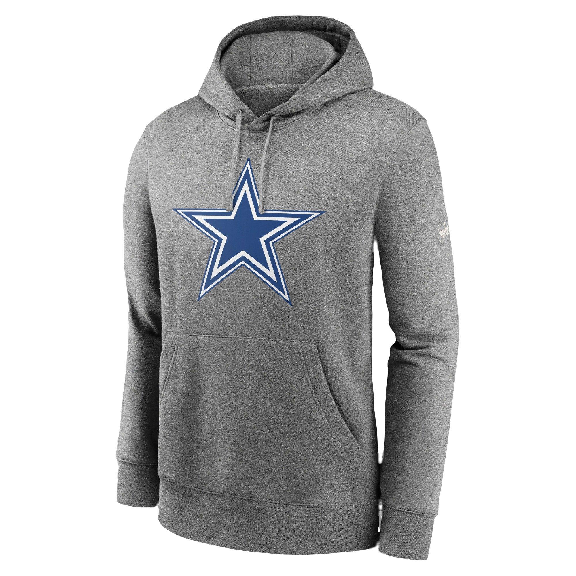 Nike Men's Dallas Cowboys '23 Playback Hoodie - GREY Thumbnail View 1