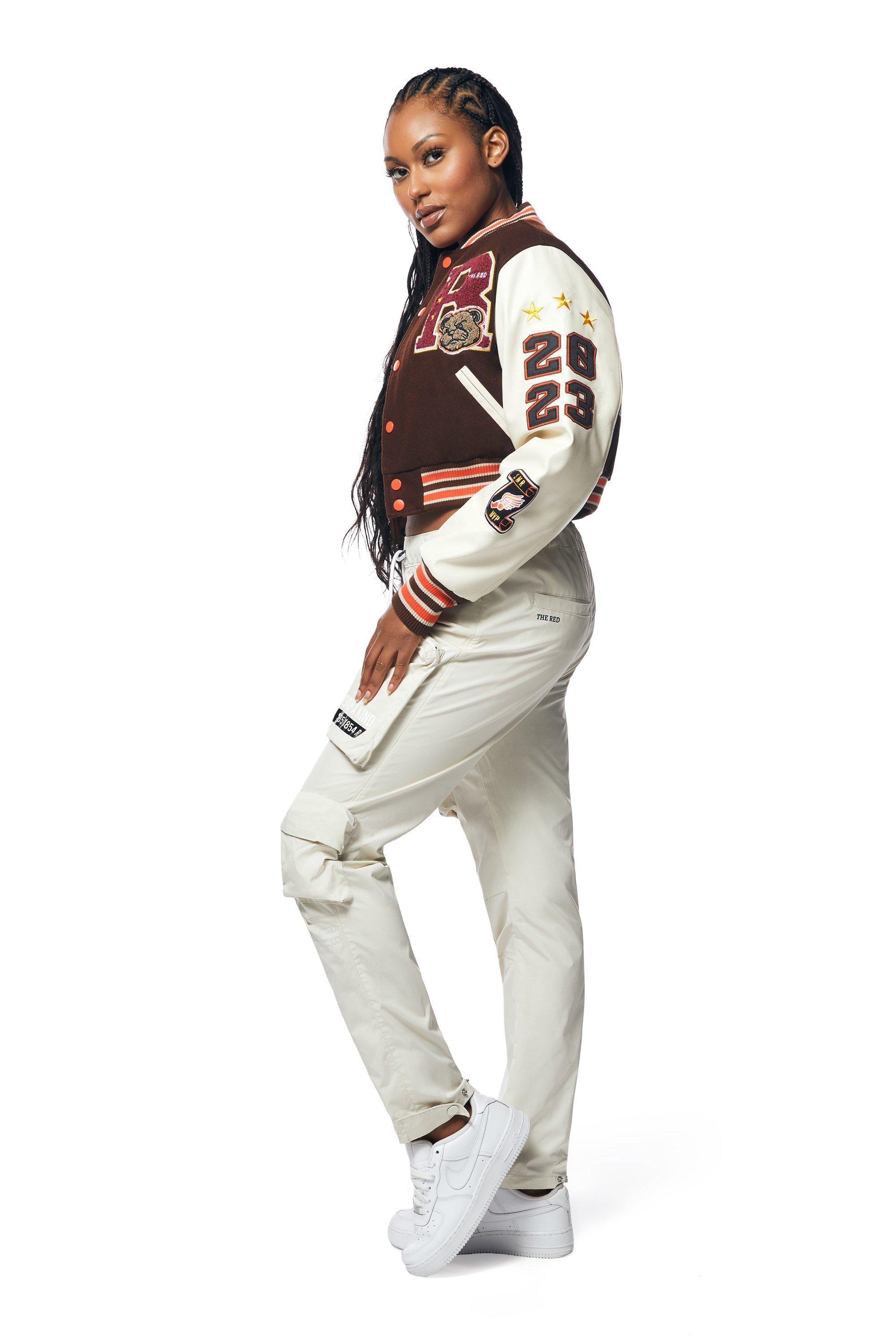 WMNS Smoke Rise Wool Crop Fashion Varsity Jacket