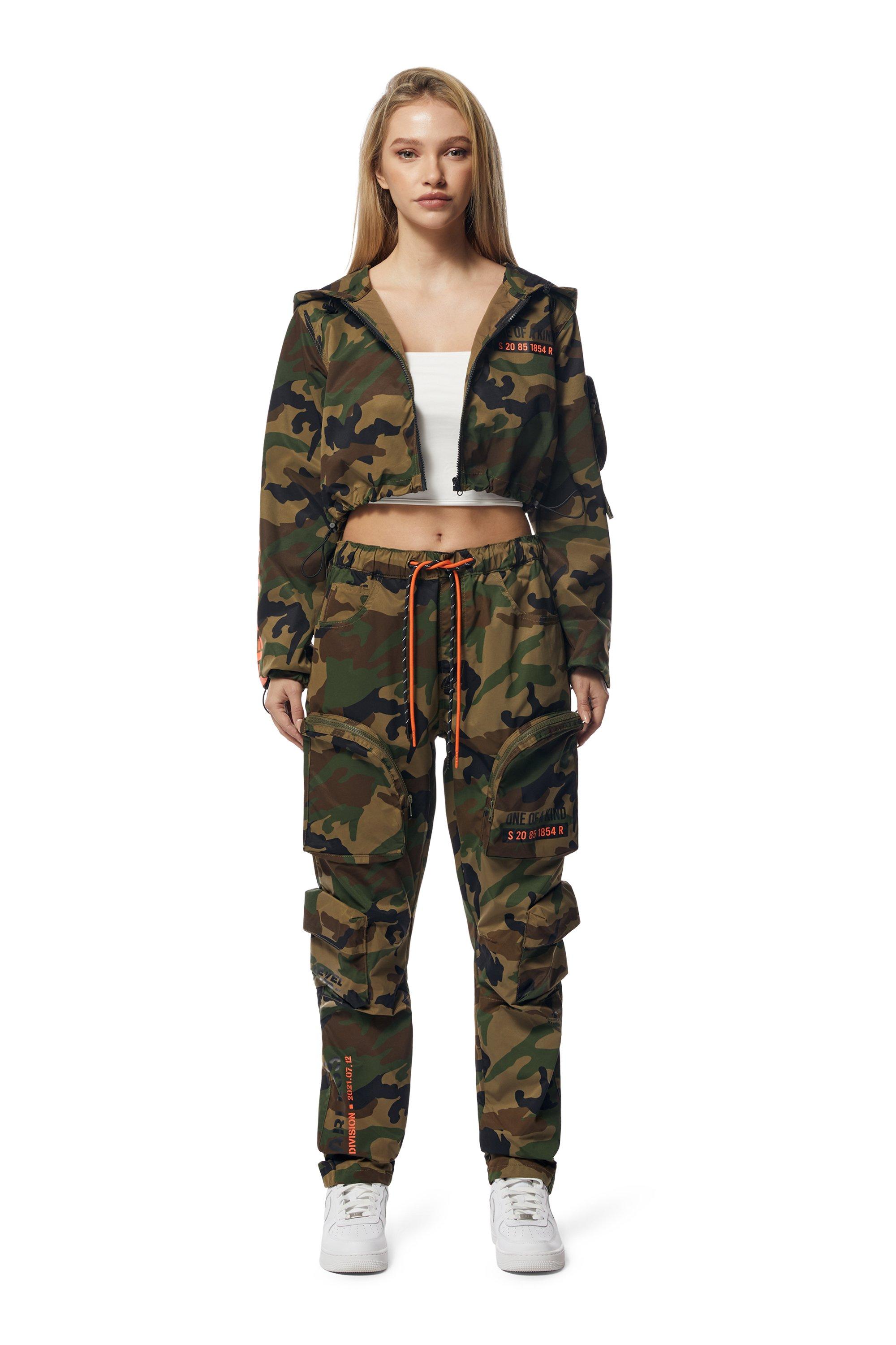Smoke Rise Women's Utility Wide Leg Pants - Camo - CAMOUFLAGE Thumbnail View 1
