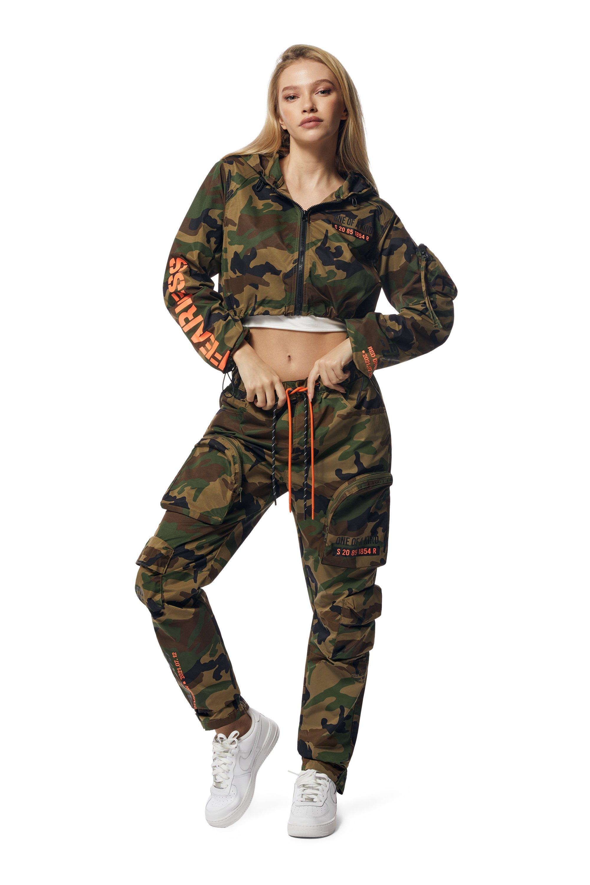 Smoke Rise Women's Utility Wide Leg Pants - Camo - CAMOUFLAGE Thumbnail View 4
