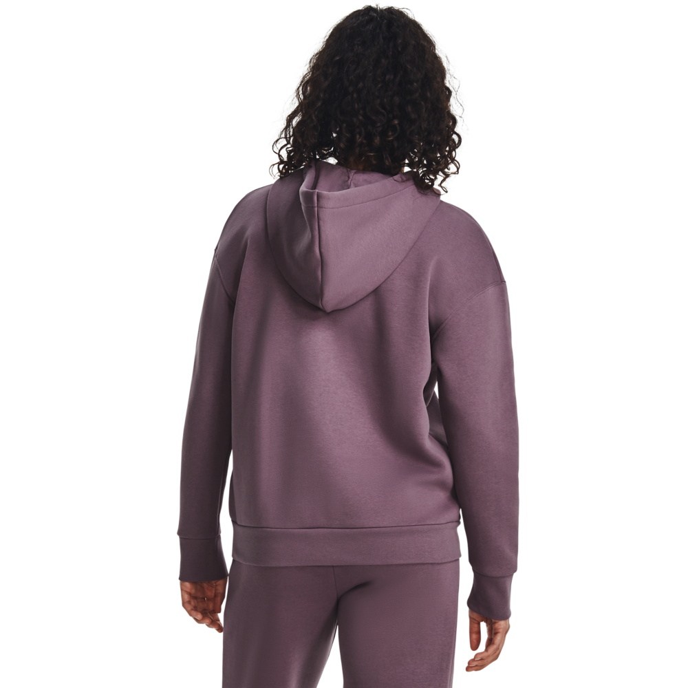 Under Armour Women's Essential Fleece Full-Zip Hoodie - Misty Purple - PURPLE Thumbnail View 2
