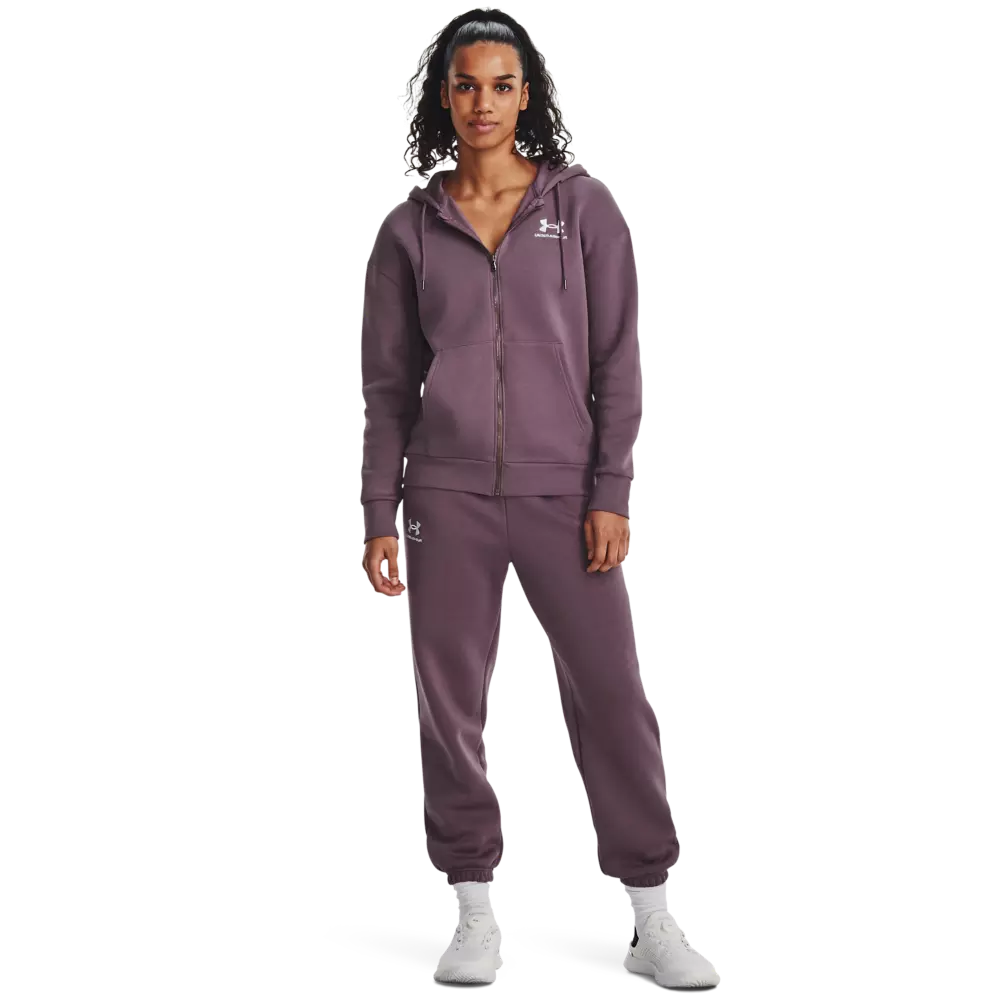 Under Armour Women's Essential Fleece Full-Zip Hoodie - Misty Purple - PURPLE
