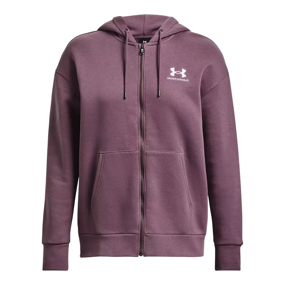 Under Armour Women's Essential Fleece Full-Zip Hoodie - Misty Purple - PURPLE