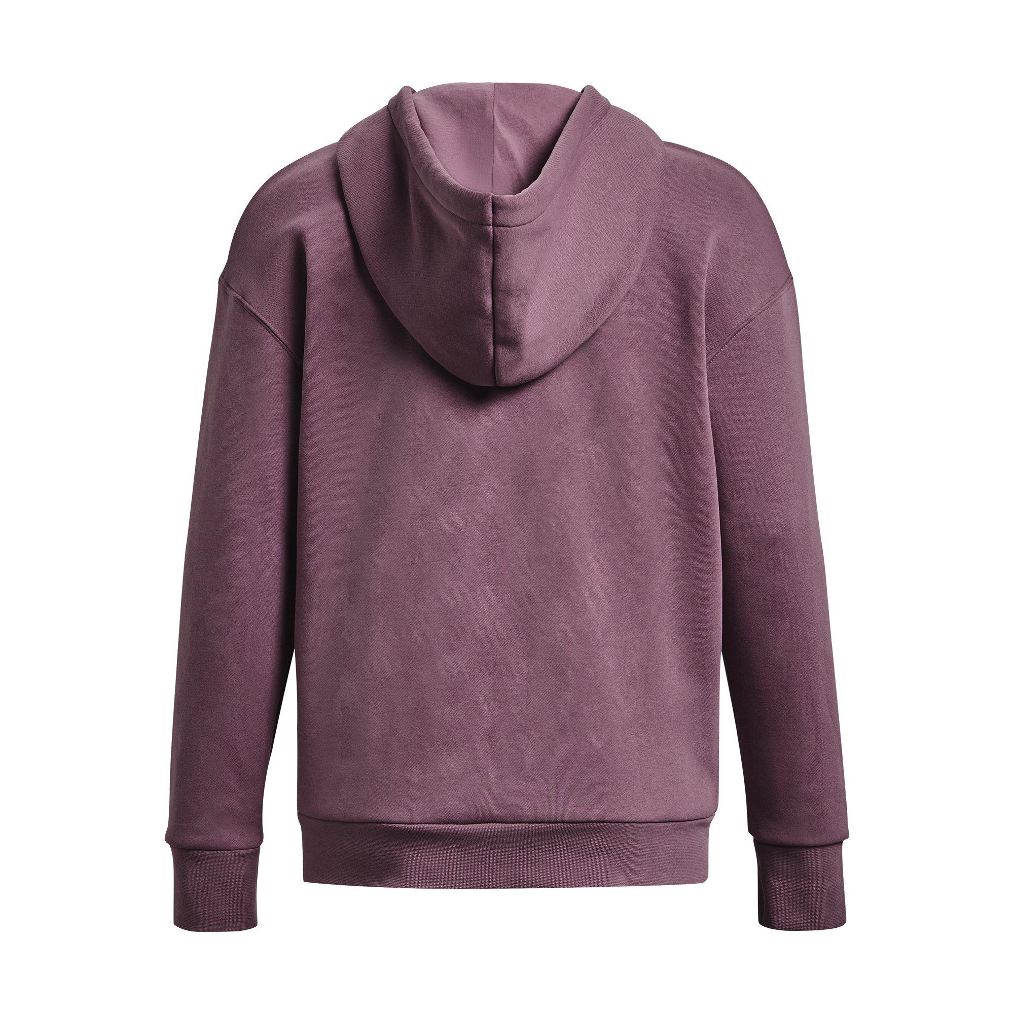 Under Armour Women's Essential Fleece Full-Zip Hoodie - Misty Purple - PURPLE Thumbnail View 6