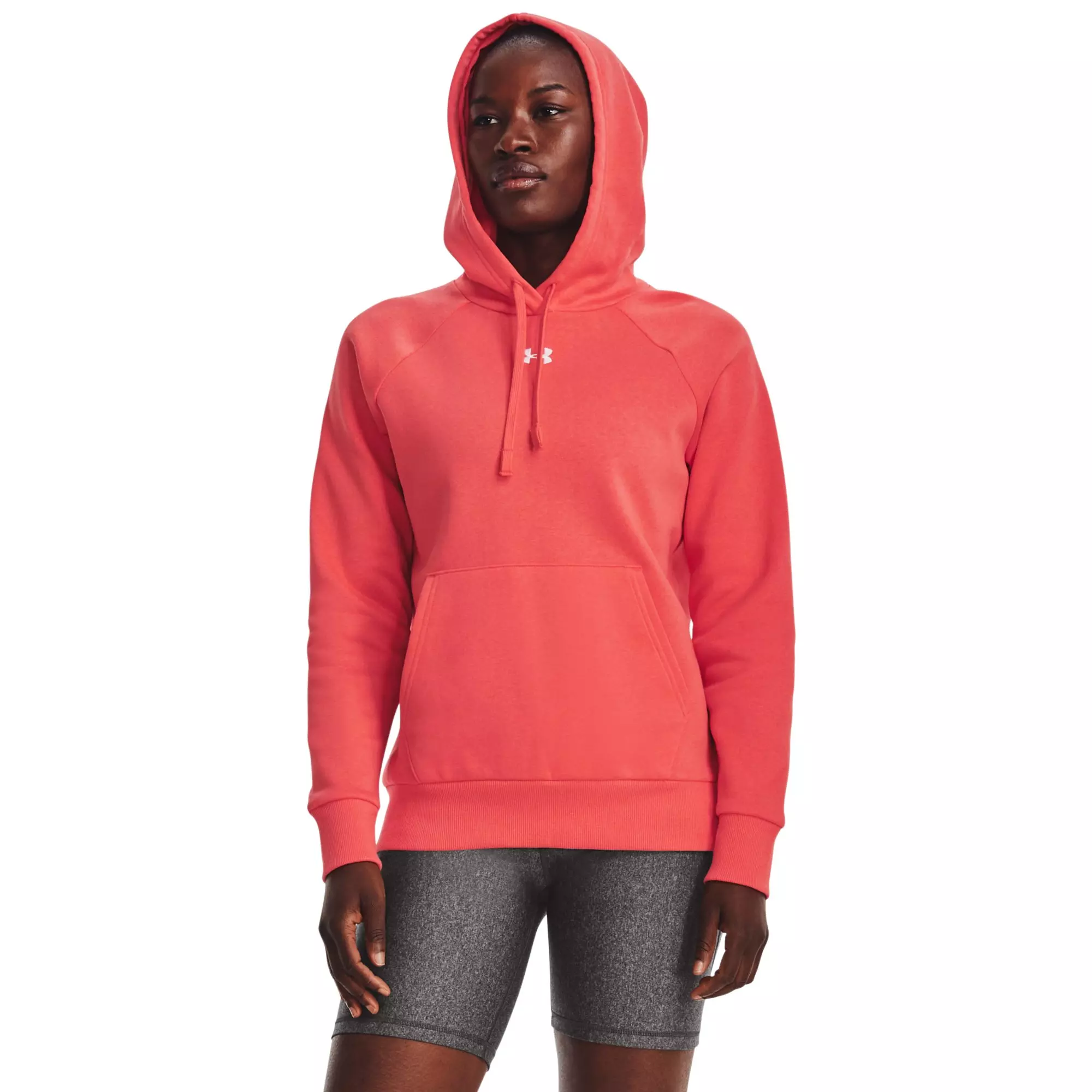 Under Armour Women's Rival Fleece Hoodie - Venom Red - RED