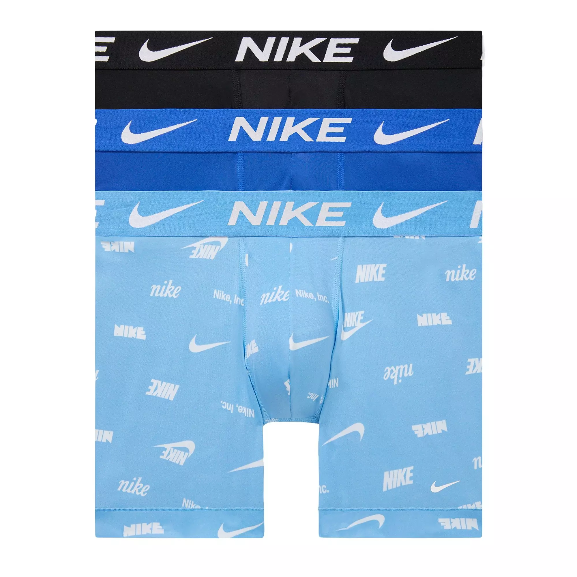 Nike Men's Dri-FIT Essential Micro Underwear-3PK-Black/Blue​ - Hibbett