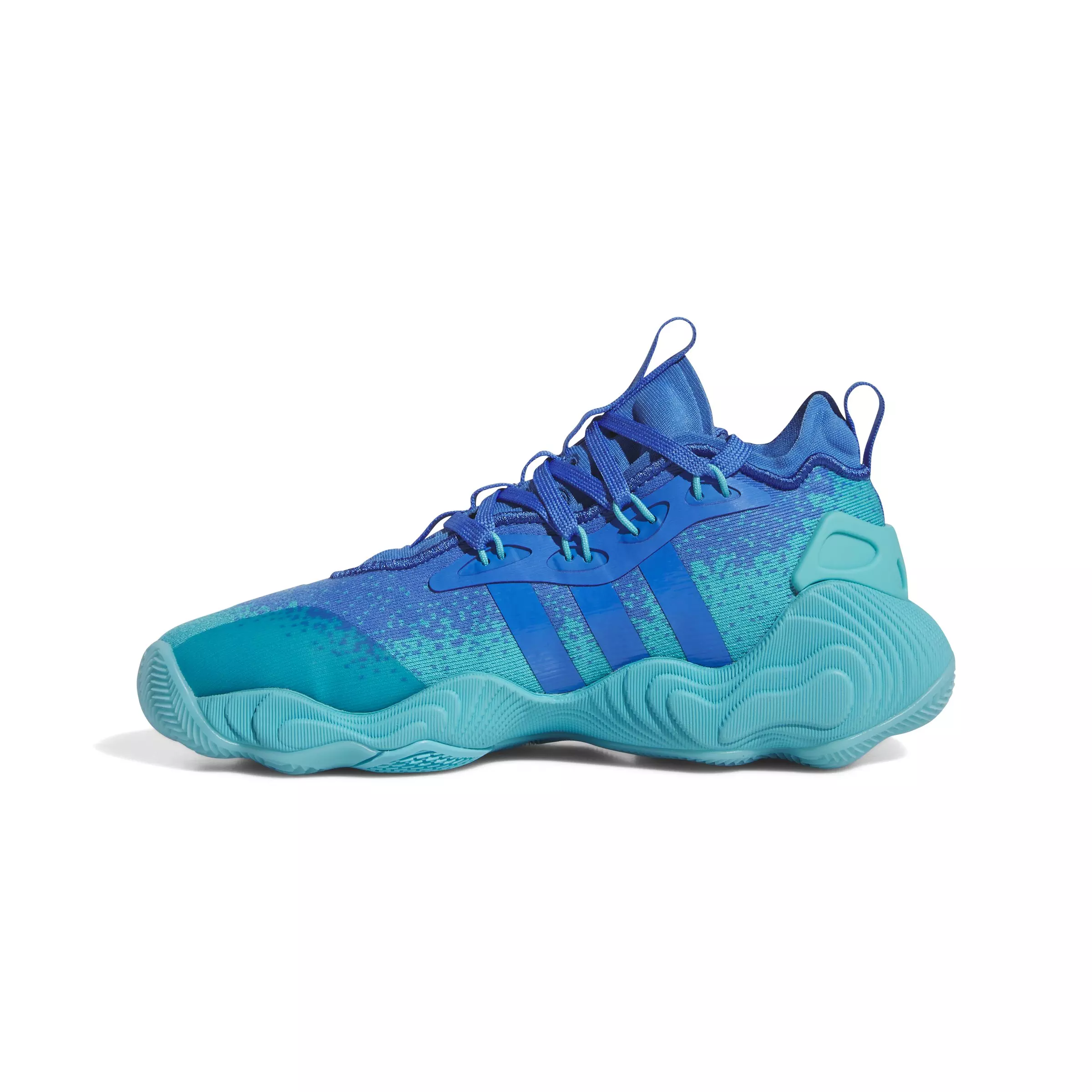 adidas Trae Young 3 "Ice" Grade School Kids' Basketball Shoe - BLUE