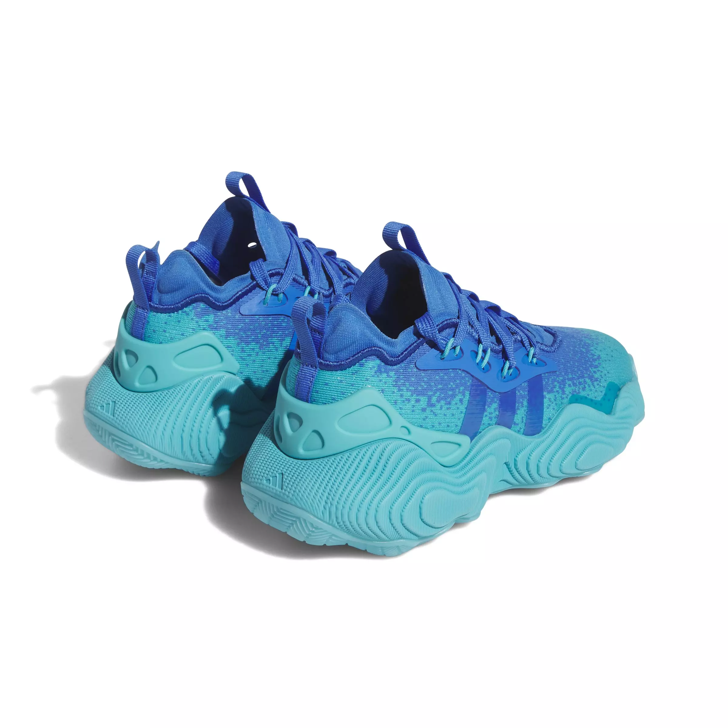 adidas Trae Young 3 "Ice" Grade School Kids' Basketball Shoe - BLUE