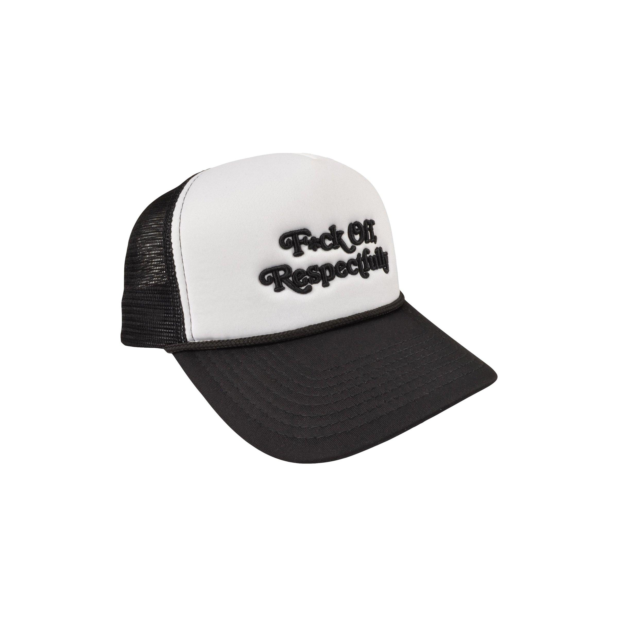 Field Grade Respectfully Corded Trucker Snapback-White/Black - WHITE/BLACK Thumbnail View 2