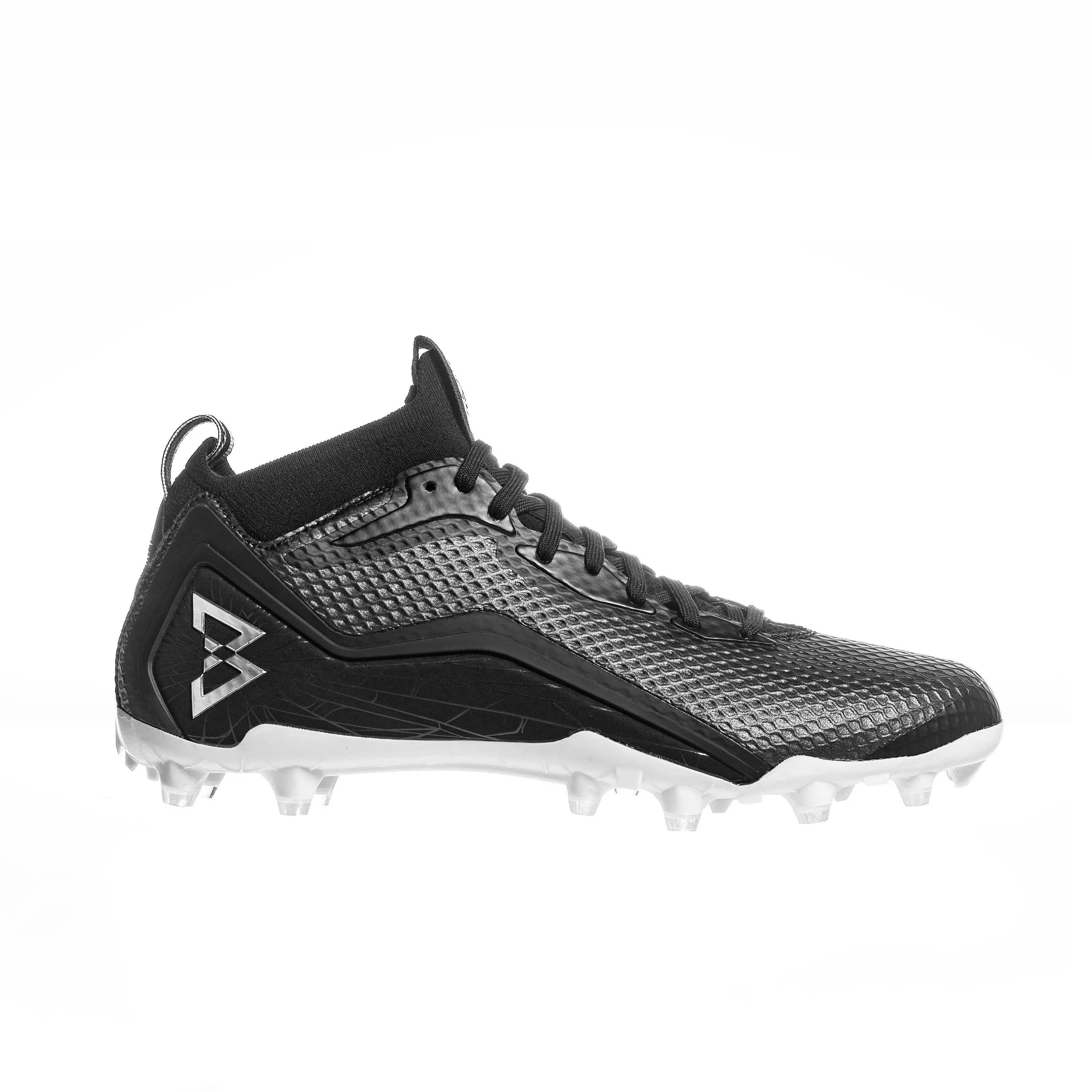 Beastmode B.T.A. Elite "Black/Silver" Men's Football Cleat - BLACK/SILVER