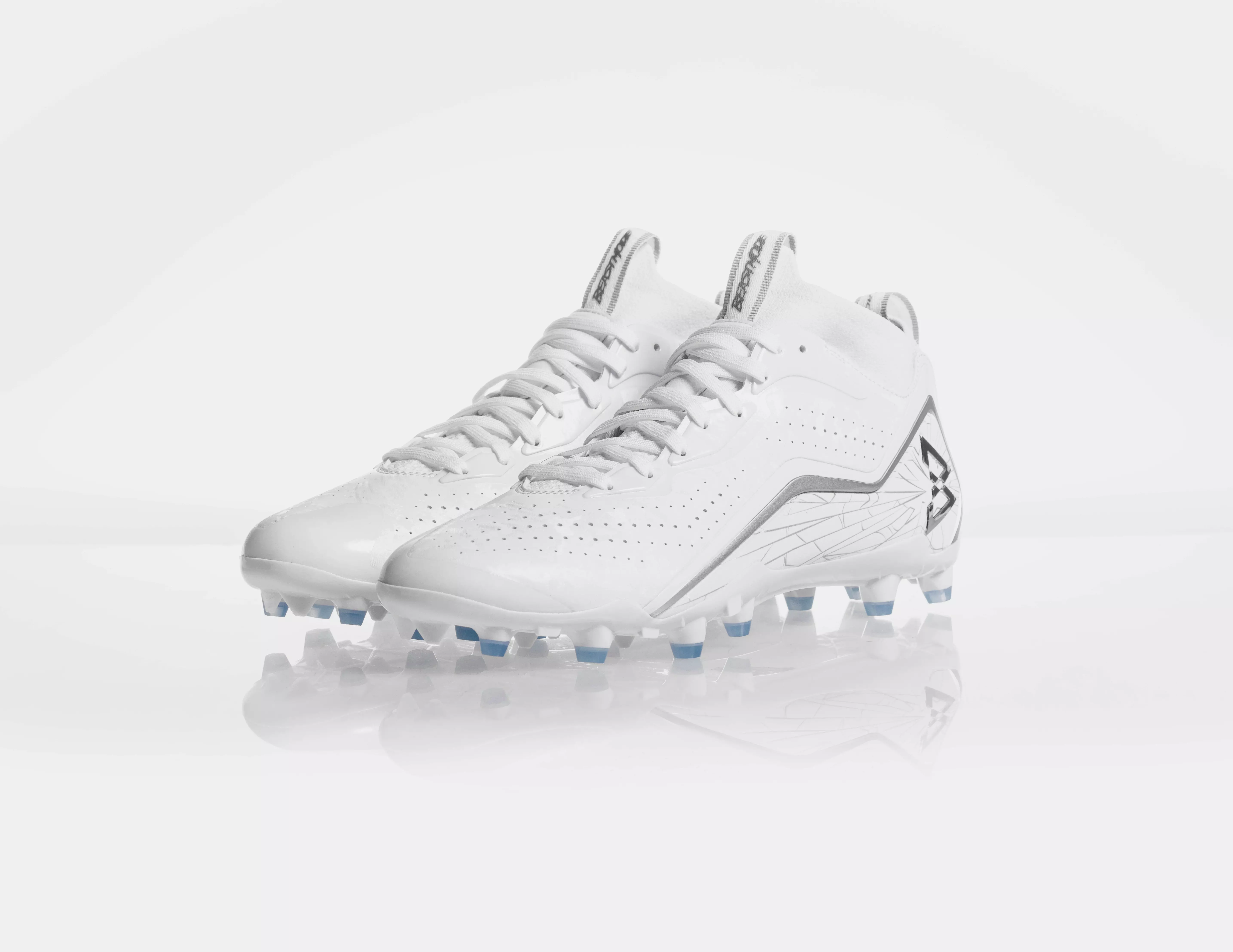 Beastmode B.T.A. Elite "White Frost" Men's Football Cleat - WHITE/SILVER