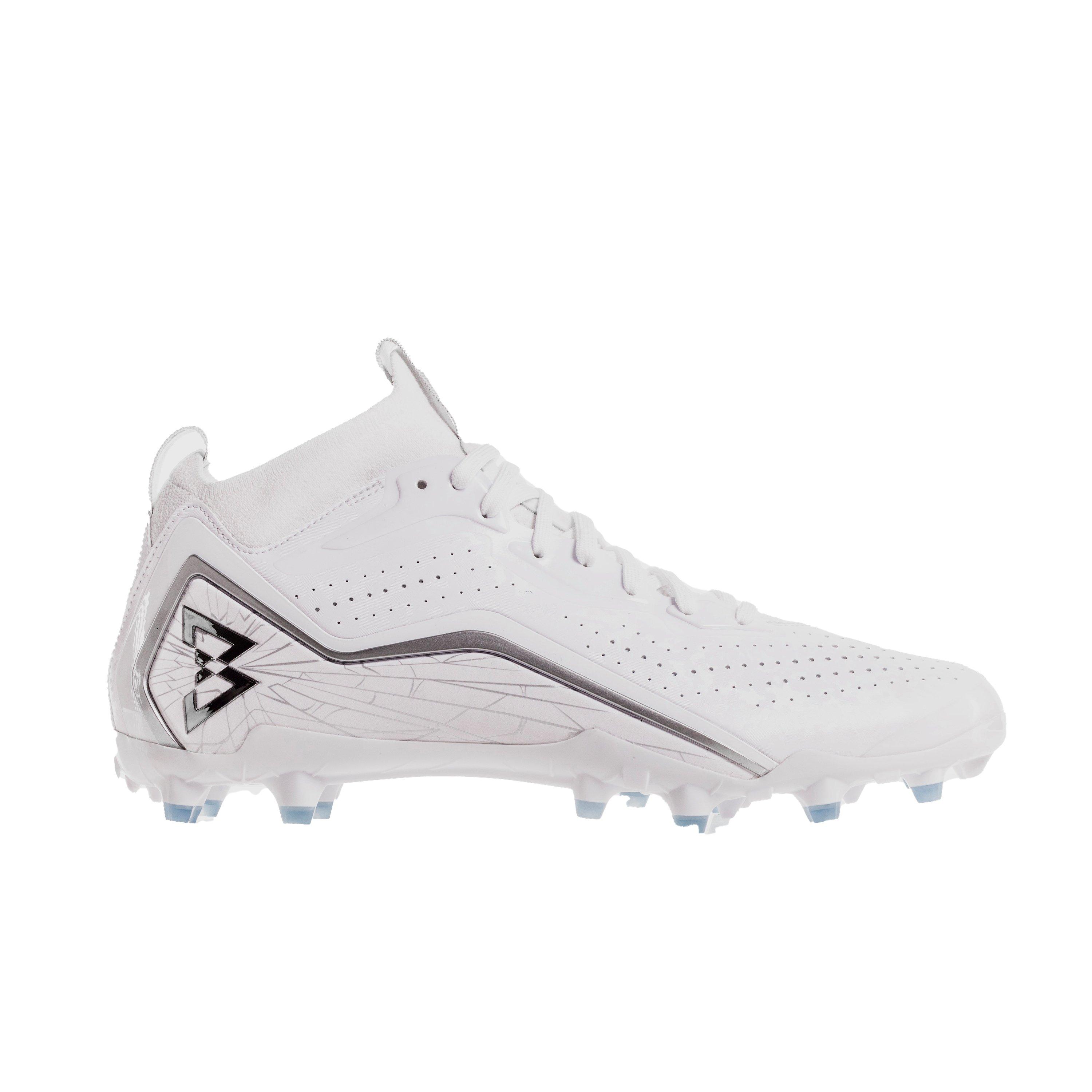 Beastmode B.T.A. Elite "White Frost" Men's Football Cleat - WHITE/SILVER Thumbnail View 1