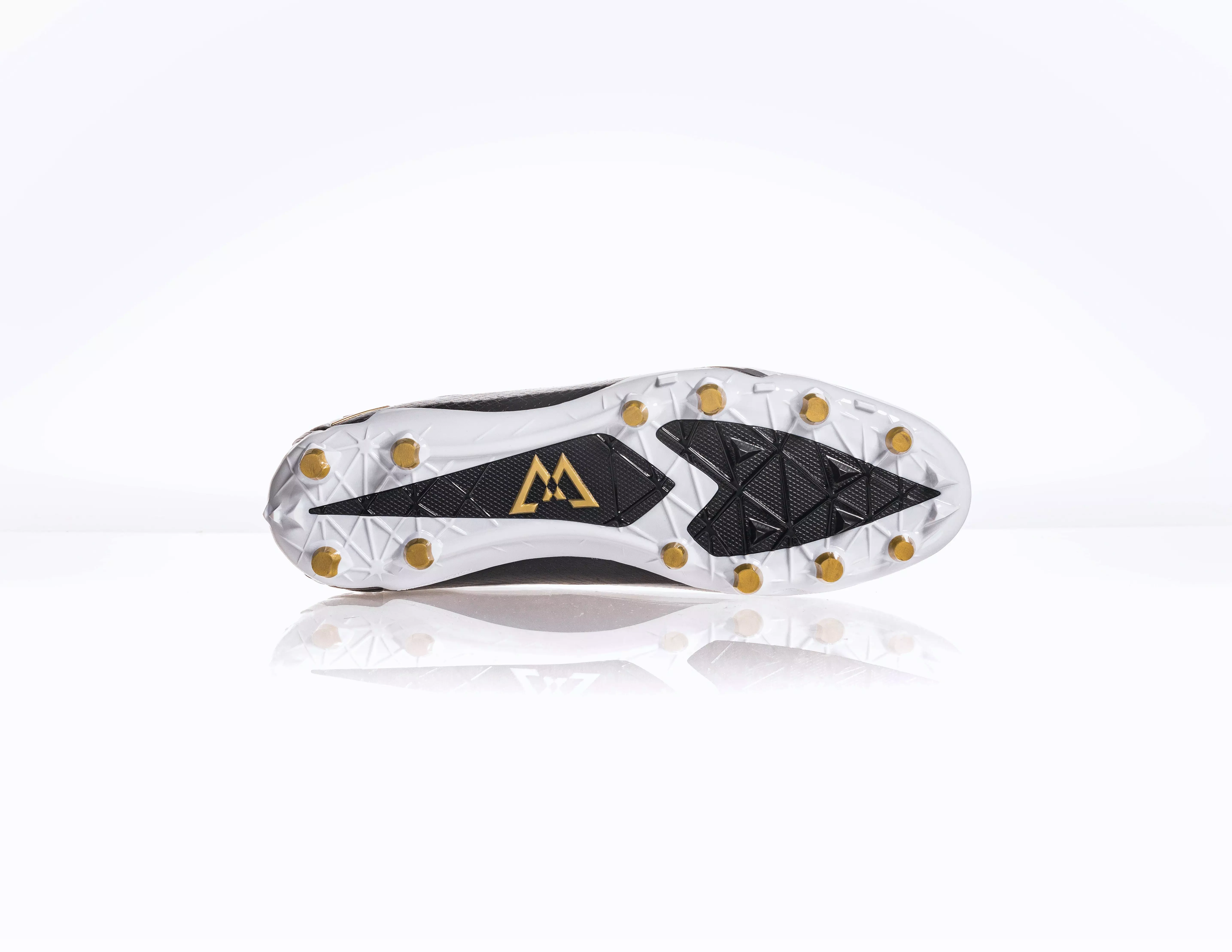 Beastmode B.T.A. Elite "White/Black/Metallic Gold" Men's Football Cleat - WHITE/BLACK