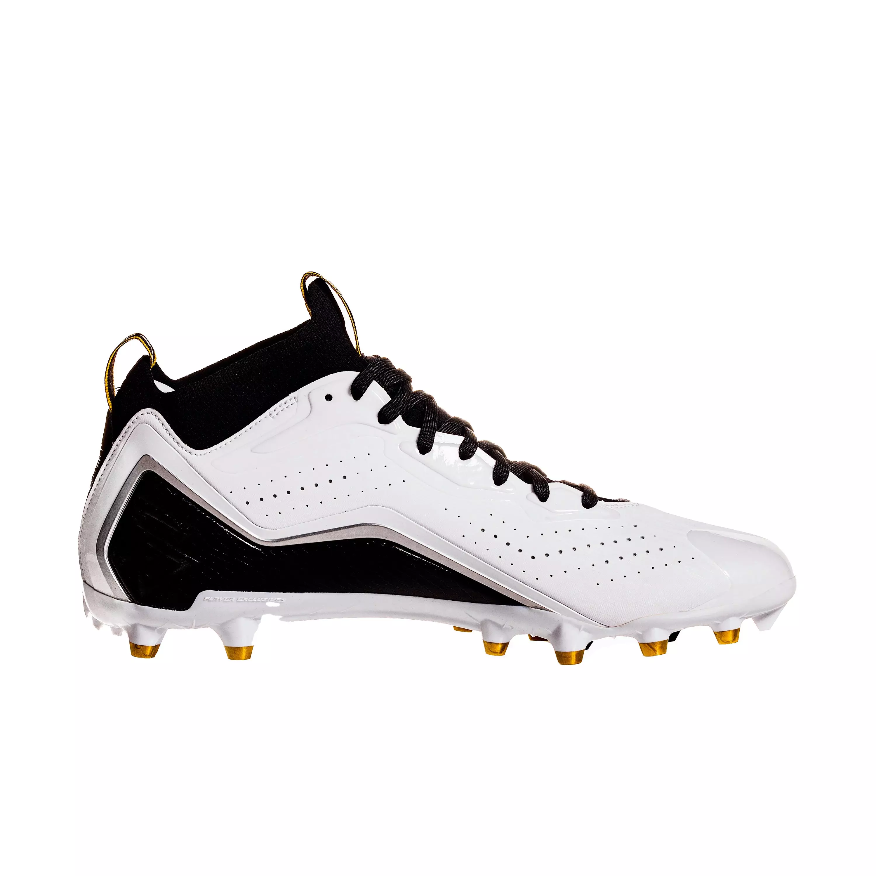 Beastmode B.T.A. Elite "White/Black/Metallic Gold" Men's Football Cleat - WHITE/BLACK