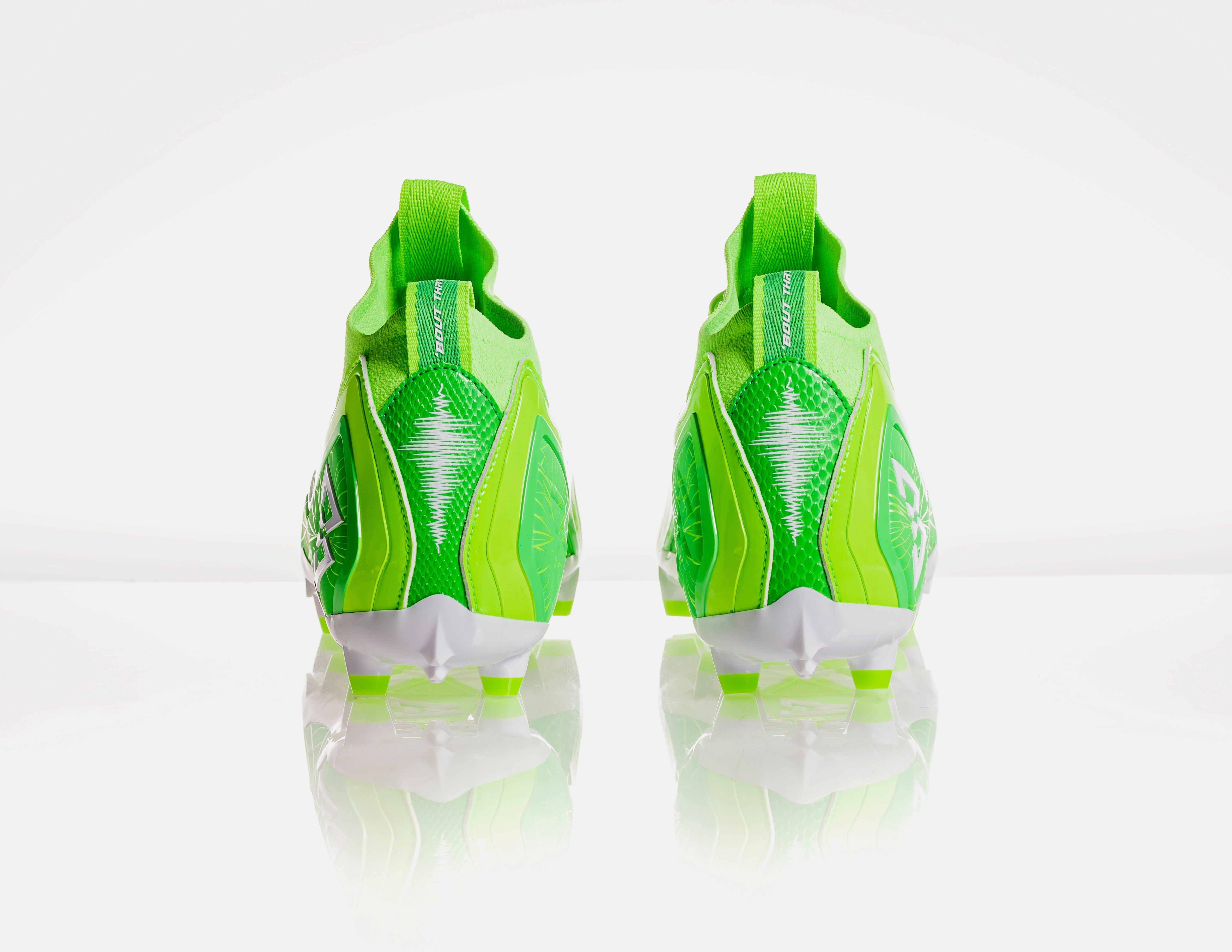 Beastmode B.T.A. Elite "Green/White" Men's Football Cleat - GREEN/WHITE Thumbnail View 3