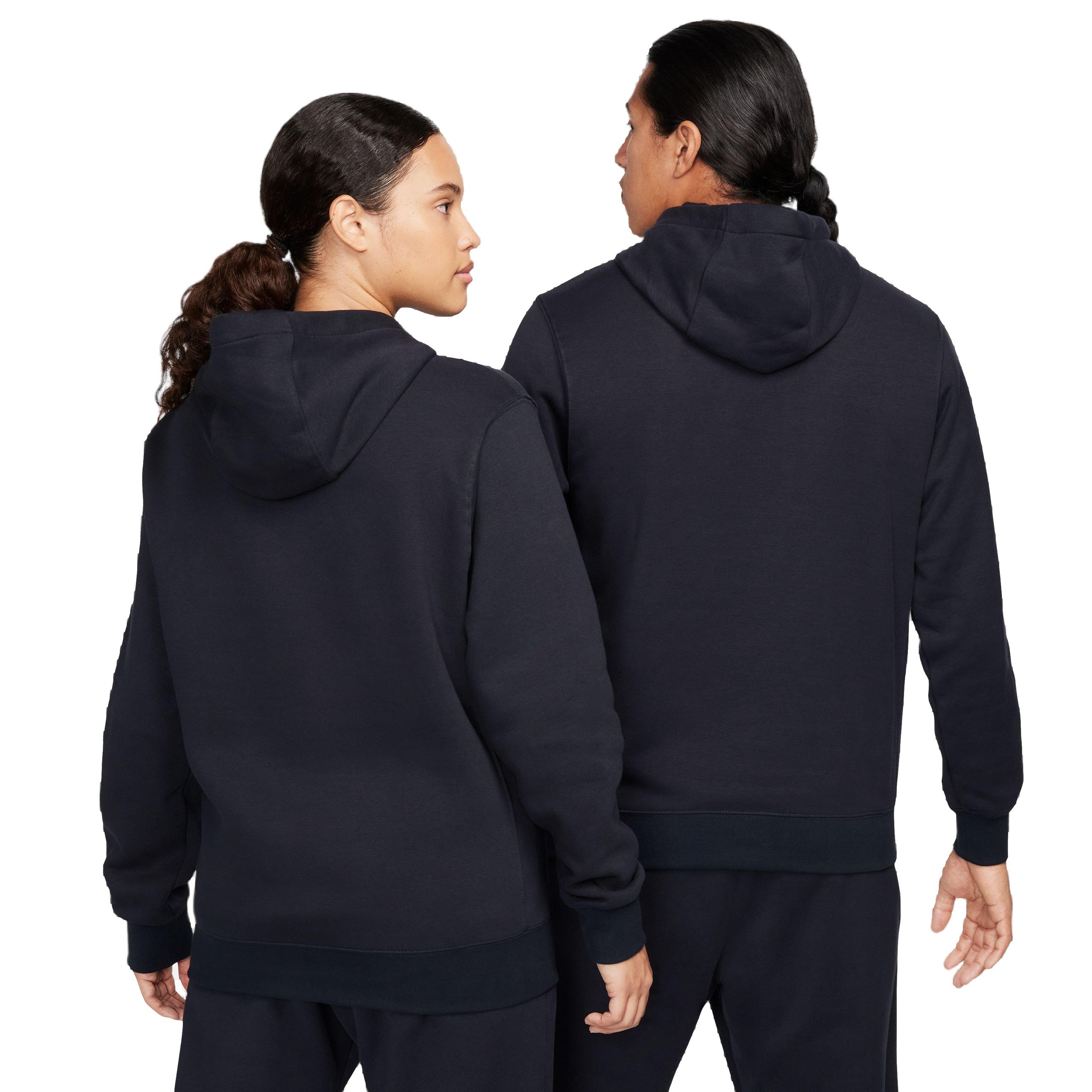 Nike Unisex Sportswear Club Fleece N7 Hoodie - BLACK Thumbnail View 2