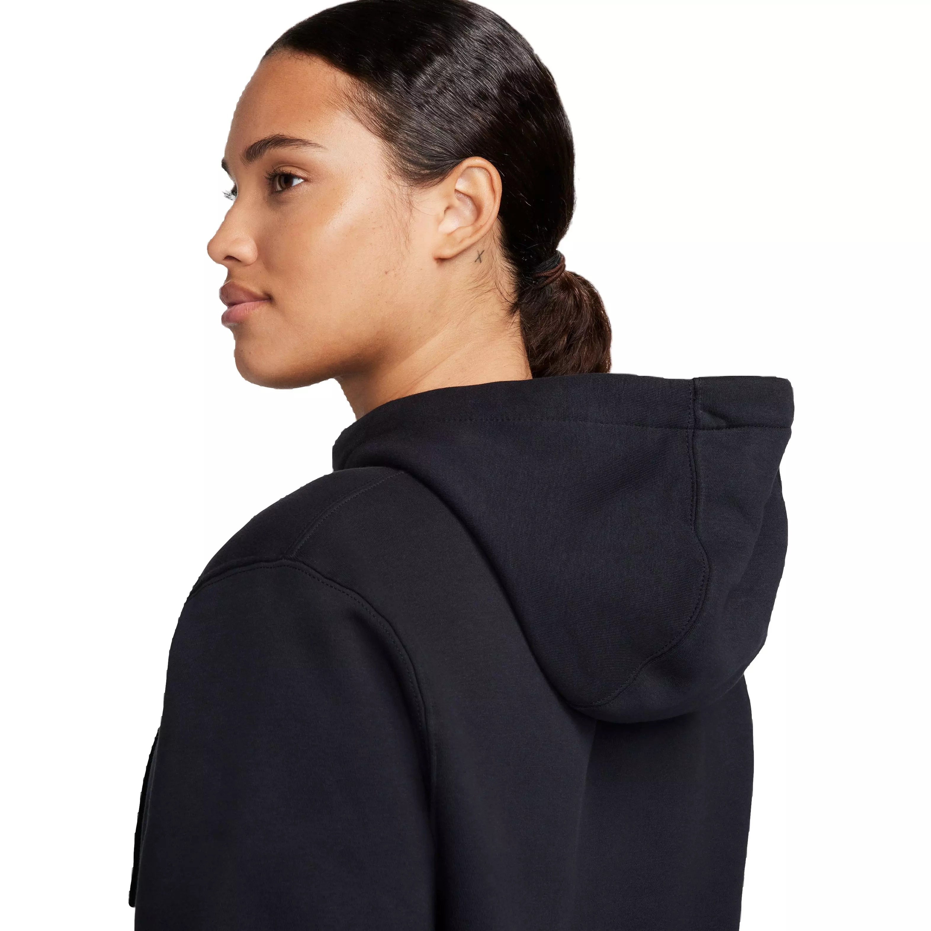 Nike Unisex Sportswear Club Fleece N7 Hoodie - BLACK
